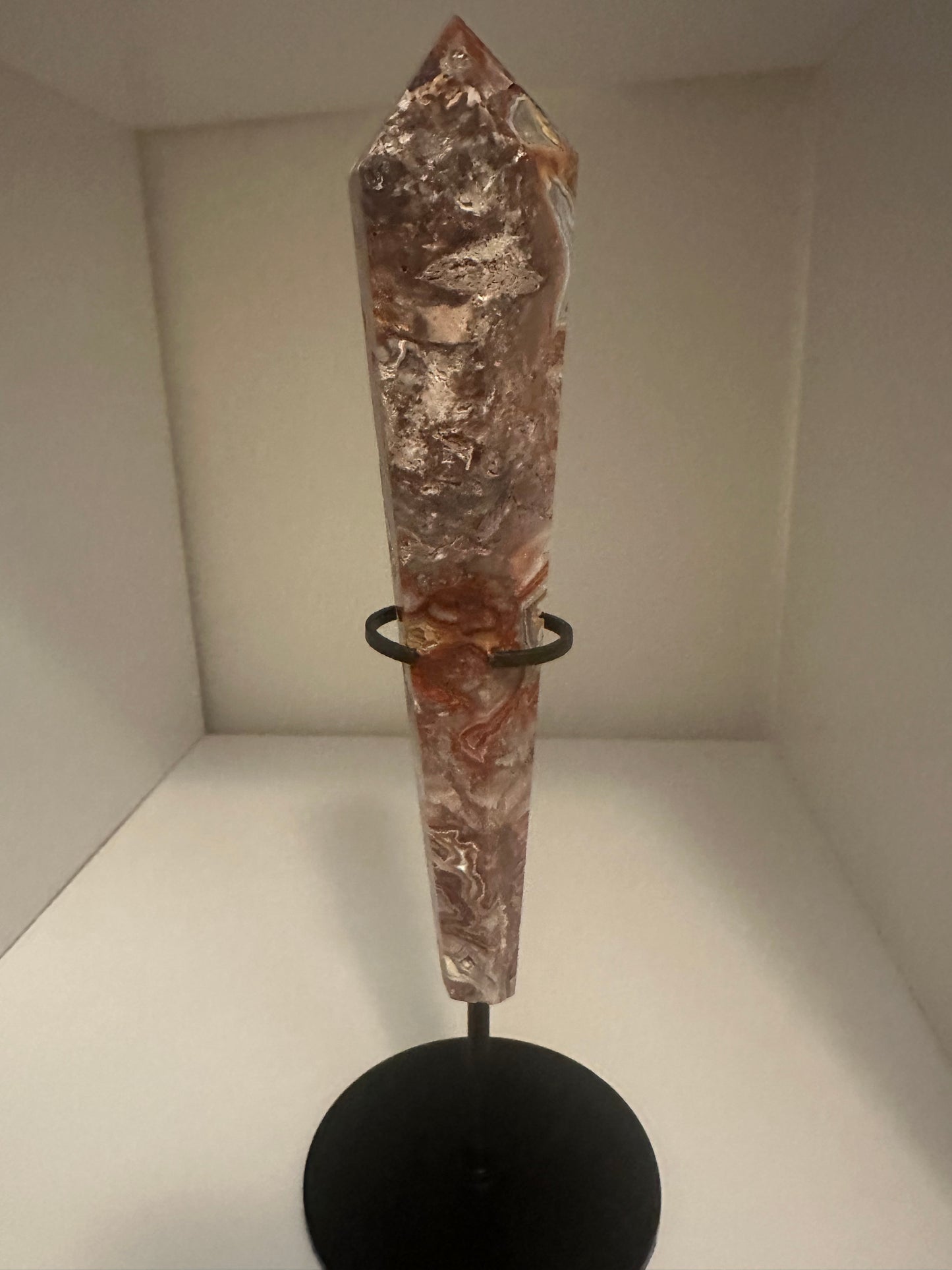 Mexican Crazy Lace Agate Wand