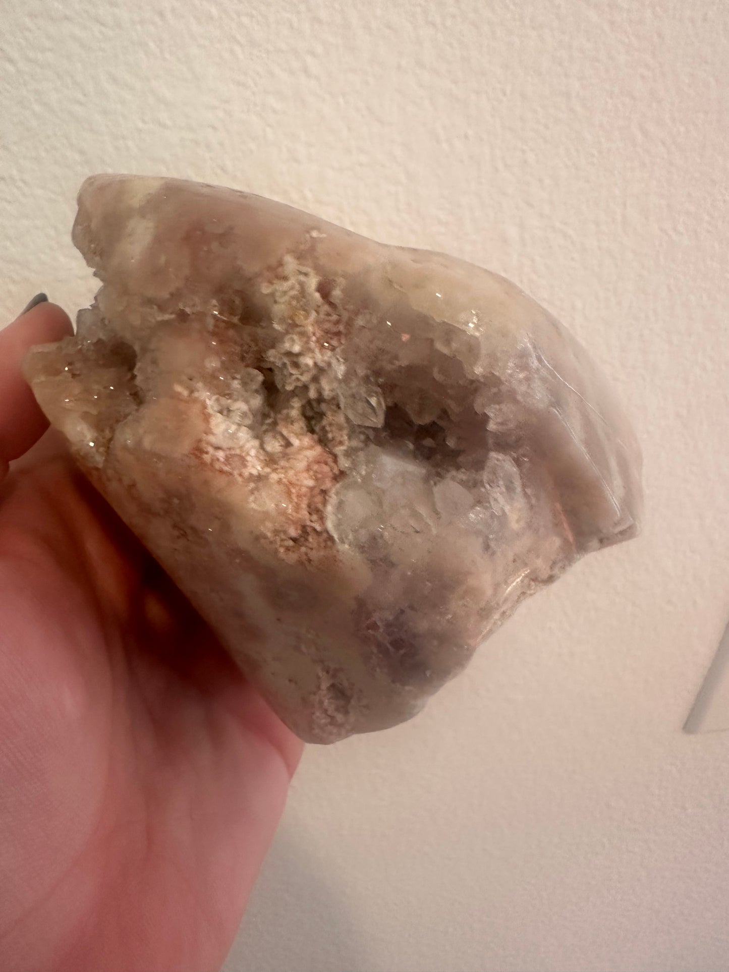 Pink Amethyst Flower Agate Specimen