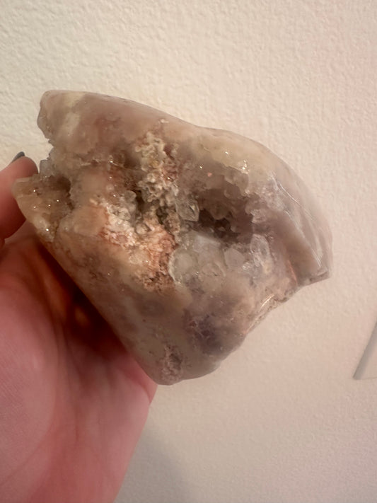 Pink Amethyst Flower Agate Specimen