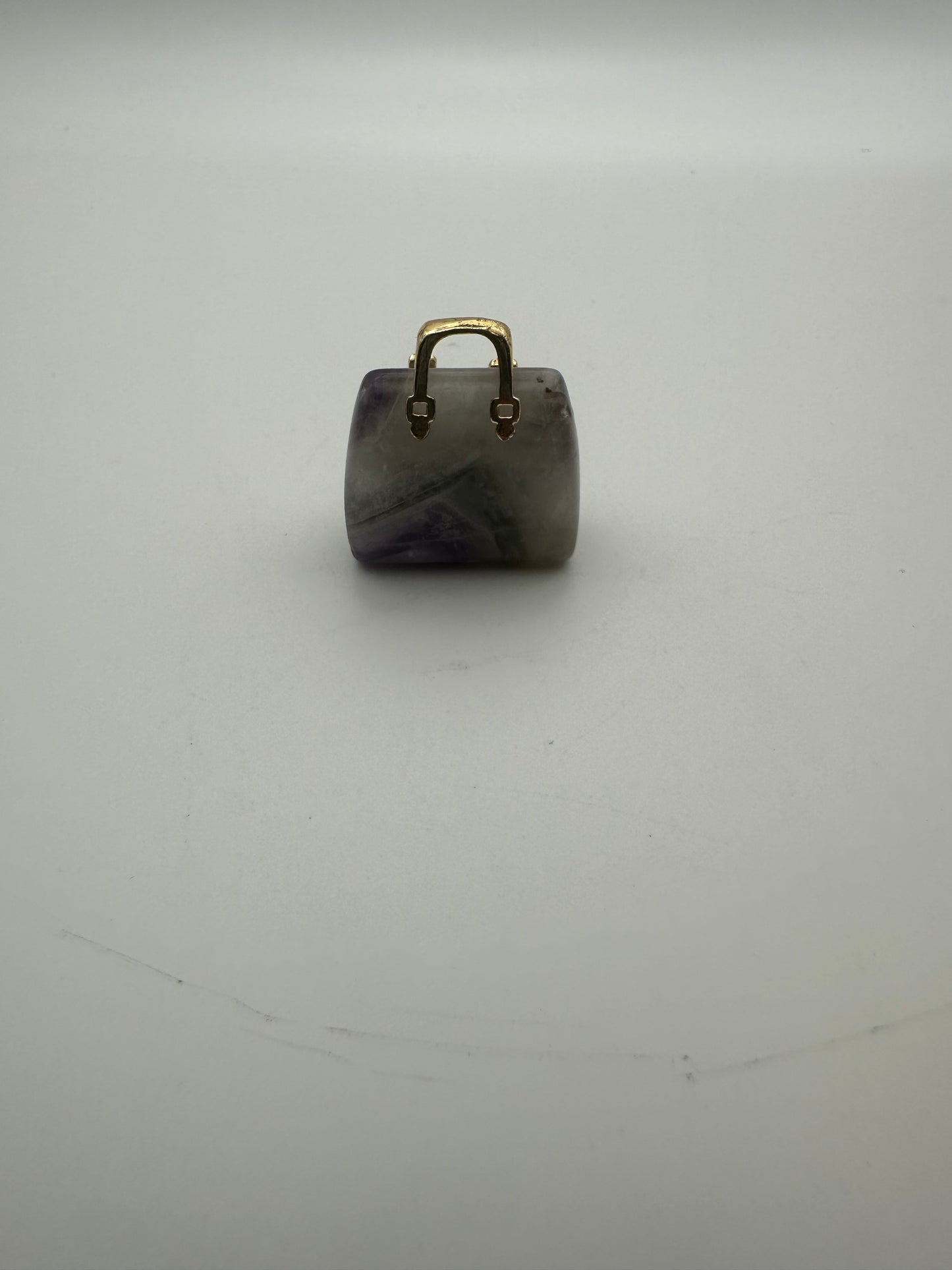 Dream Amethyst Mini Purse Carving