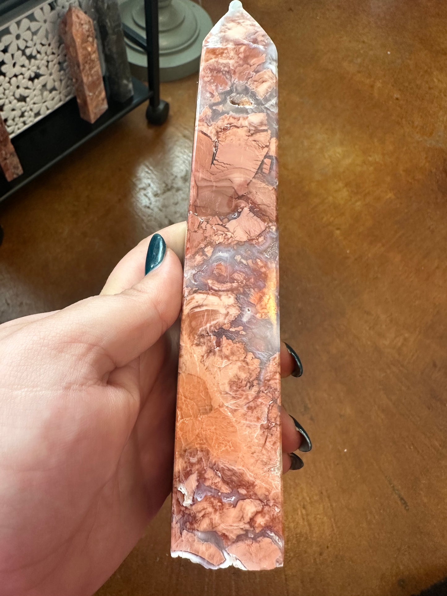 Cotton Candy Agate Tower