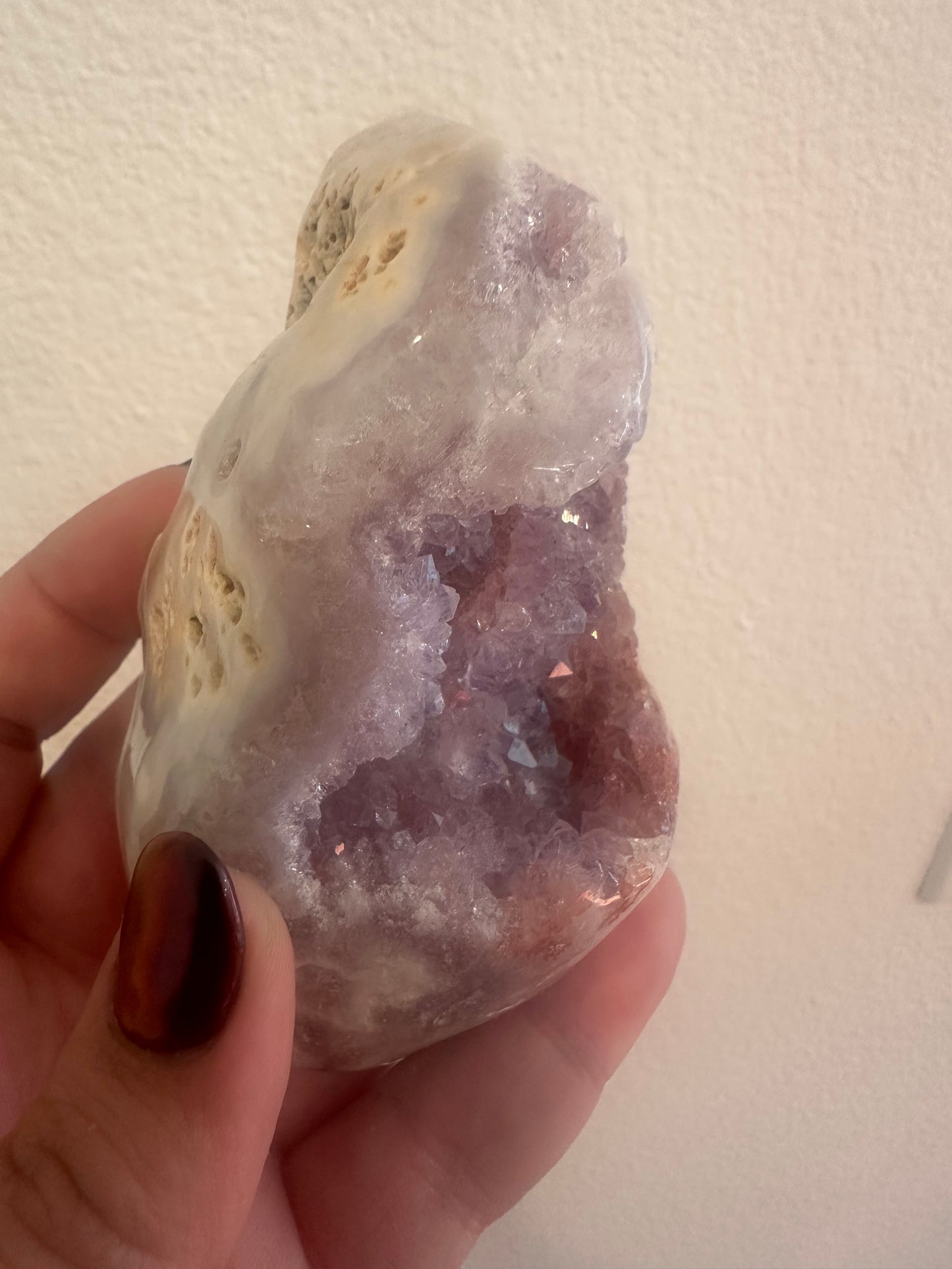 Pink/Purple Amethyst Flower Agate Specimen
