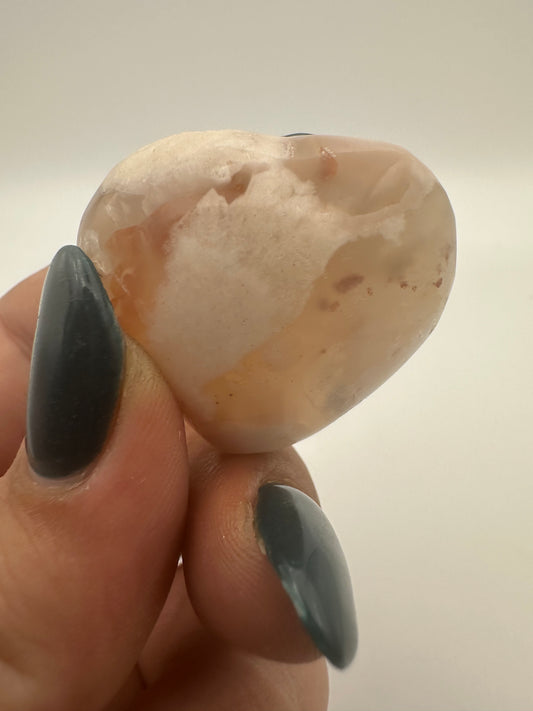 Flower Agate Heart