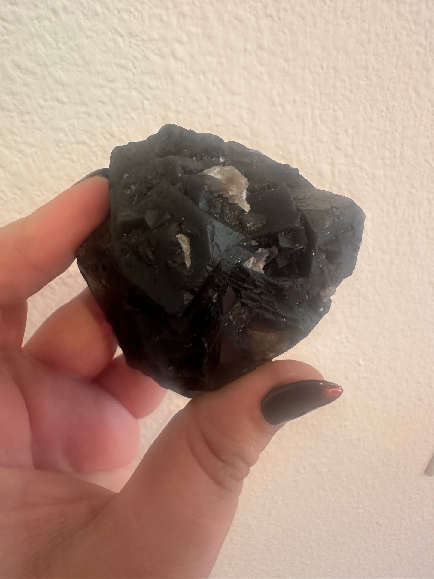 Black Fluorite Specimen