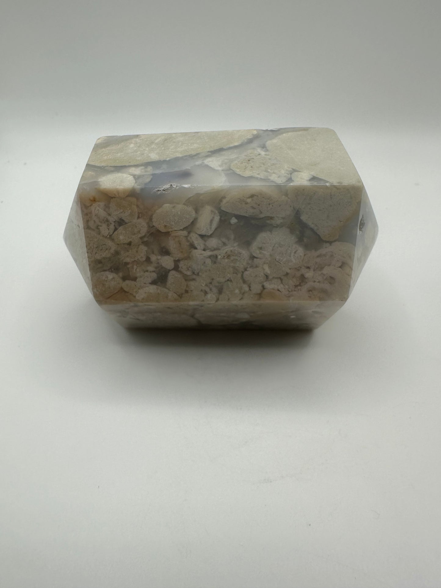 Chunky Flower Agate Double Point