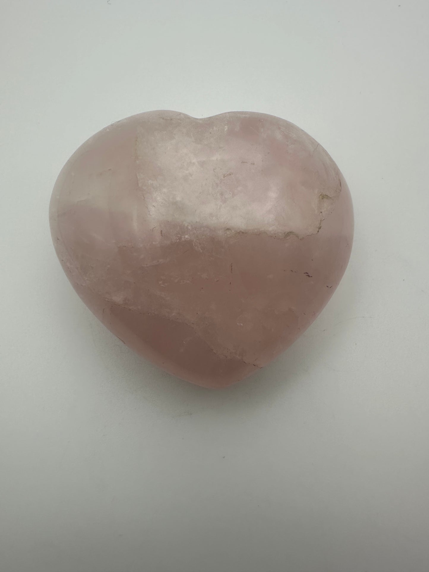 Rose Quartz Puffy Heart Carving
