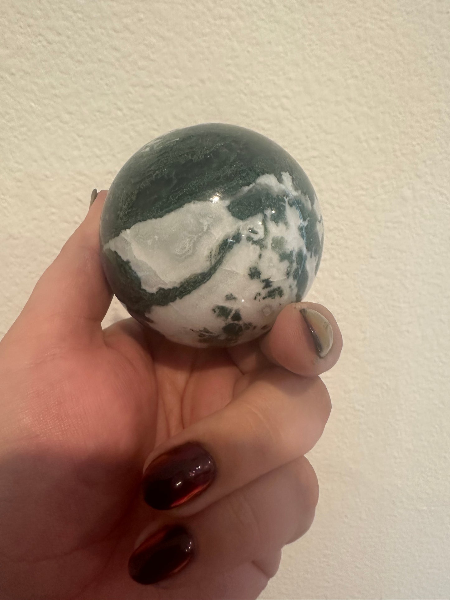 Large Moss Agate Sphere