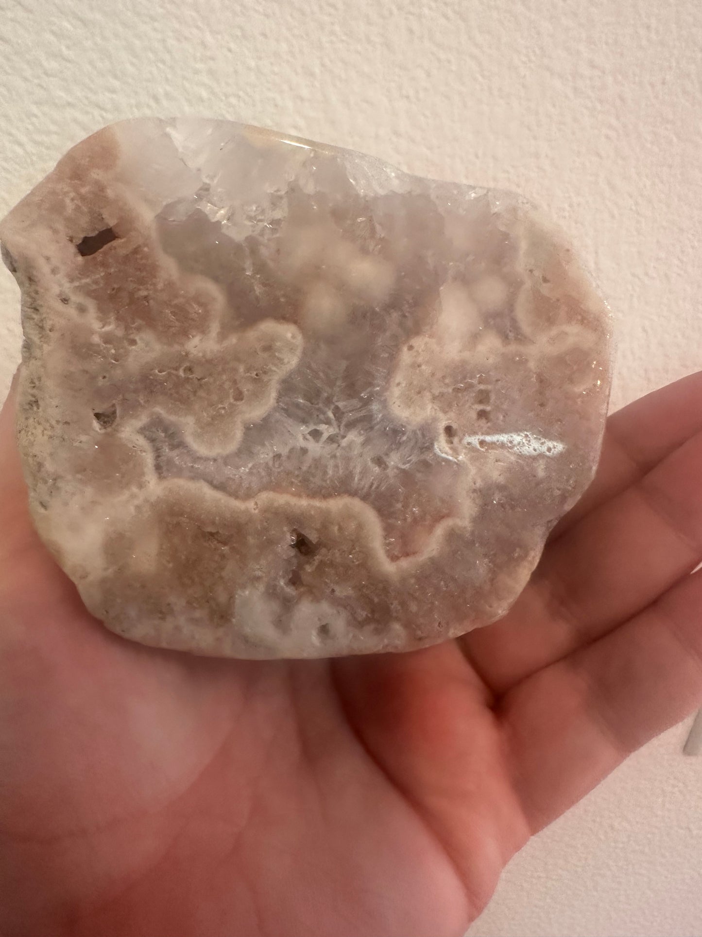 Pink Amethyst Flower Agate Specimen