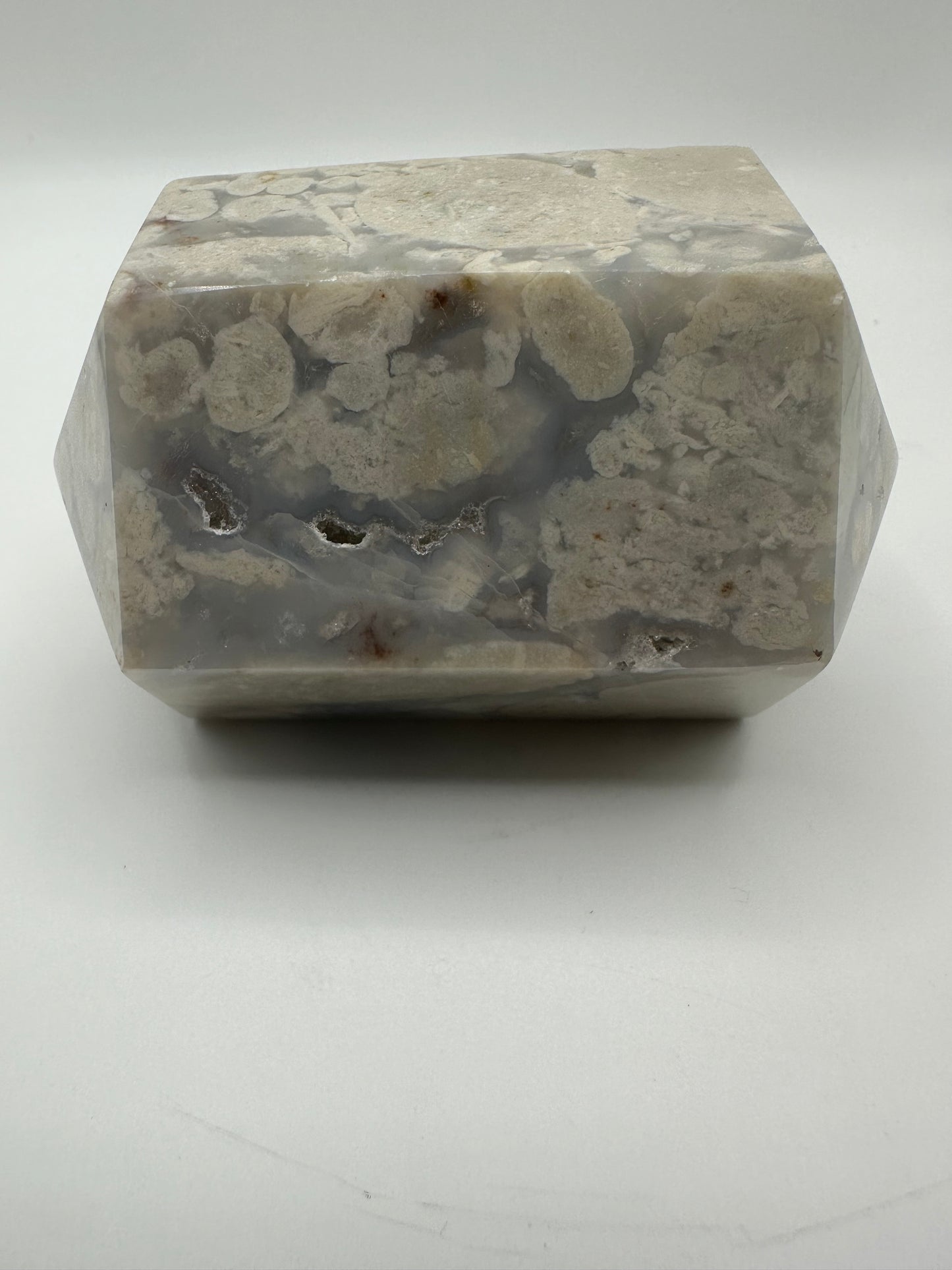 Chunky Flower Agate Double Point