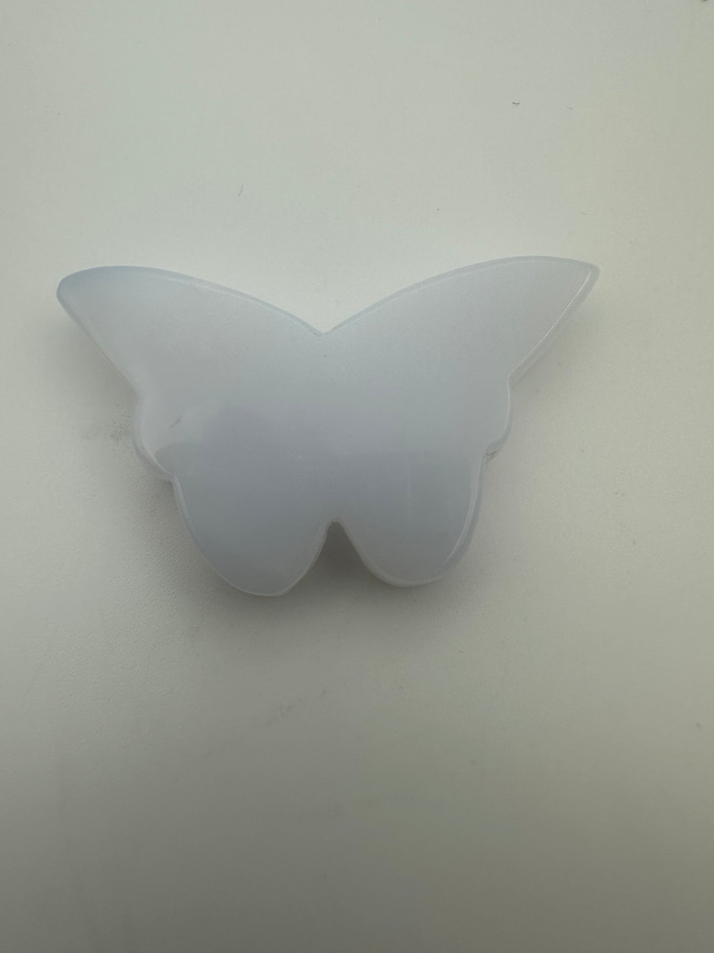 Blue Chalcedony Butterfly Carving
