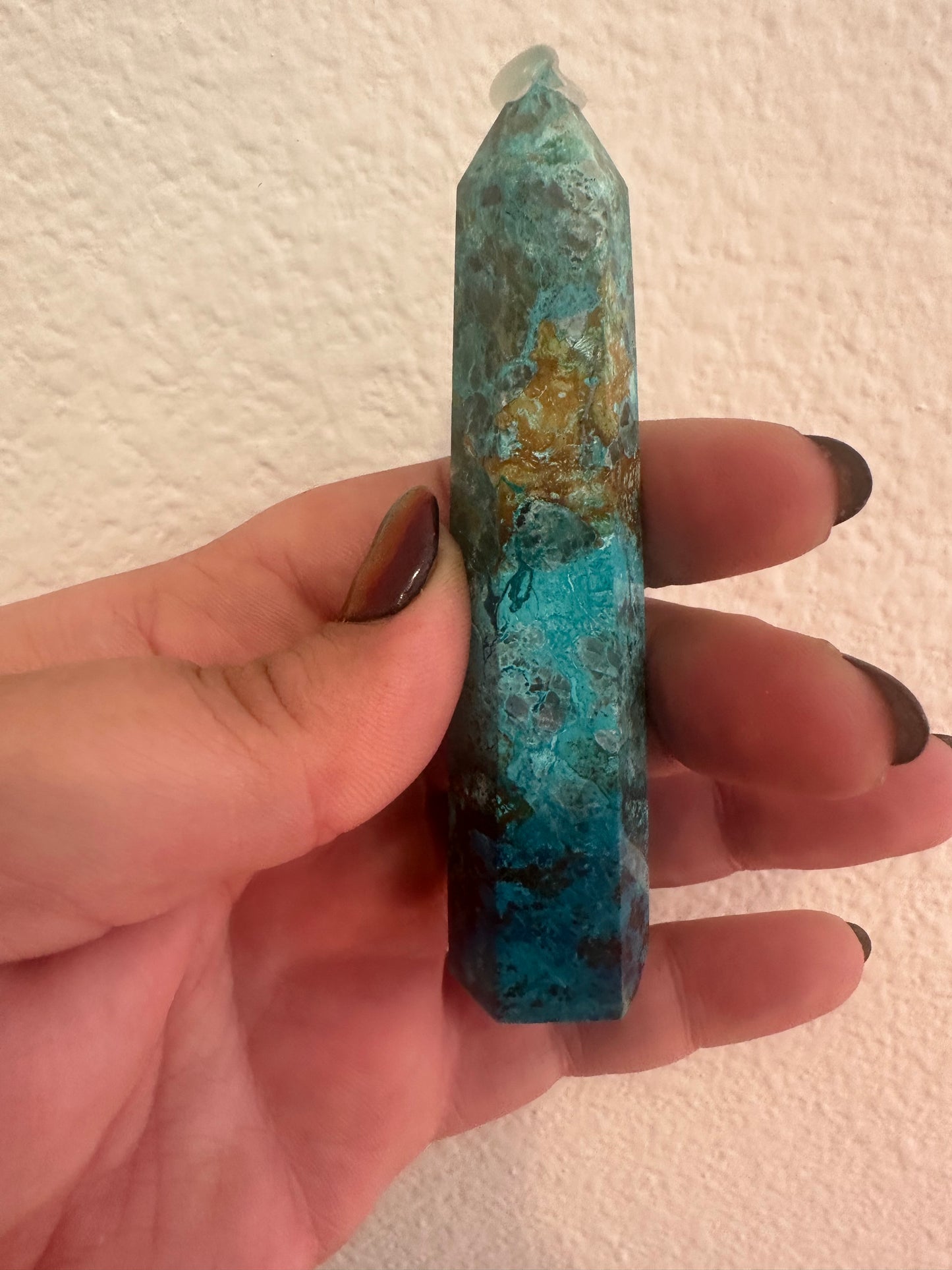 Chrysocolla Azurite Point