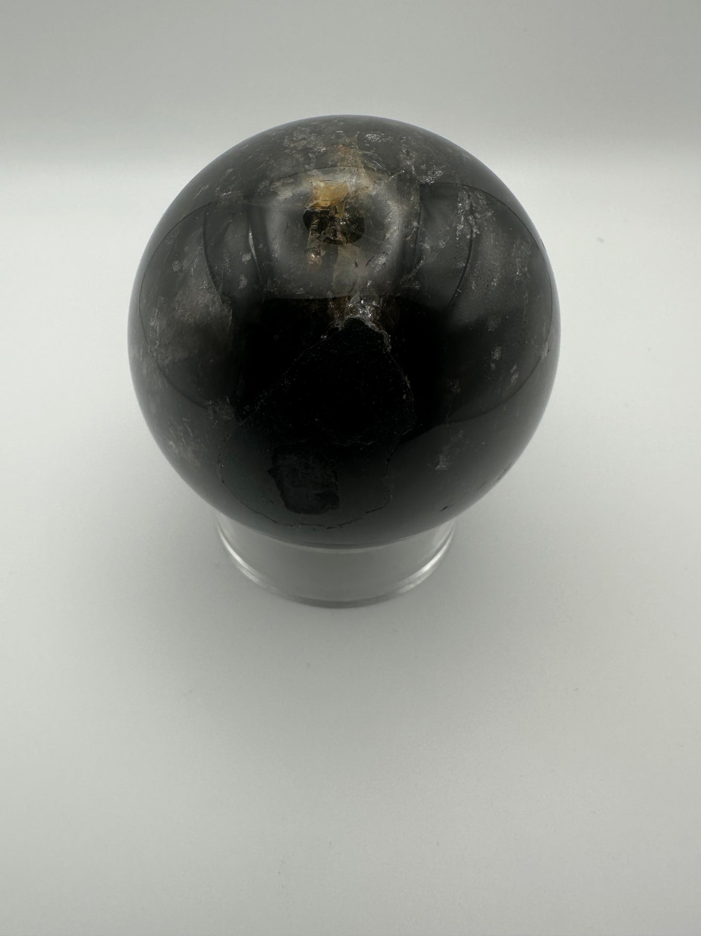 Large Black/ Dark Green Gold Mica Sphere