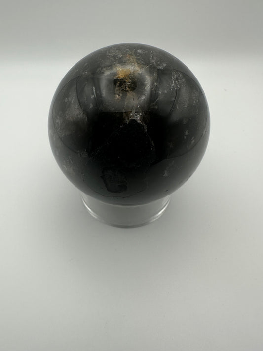 Large Black/ Dark Green Gold Mica Sphere