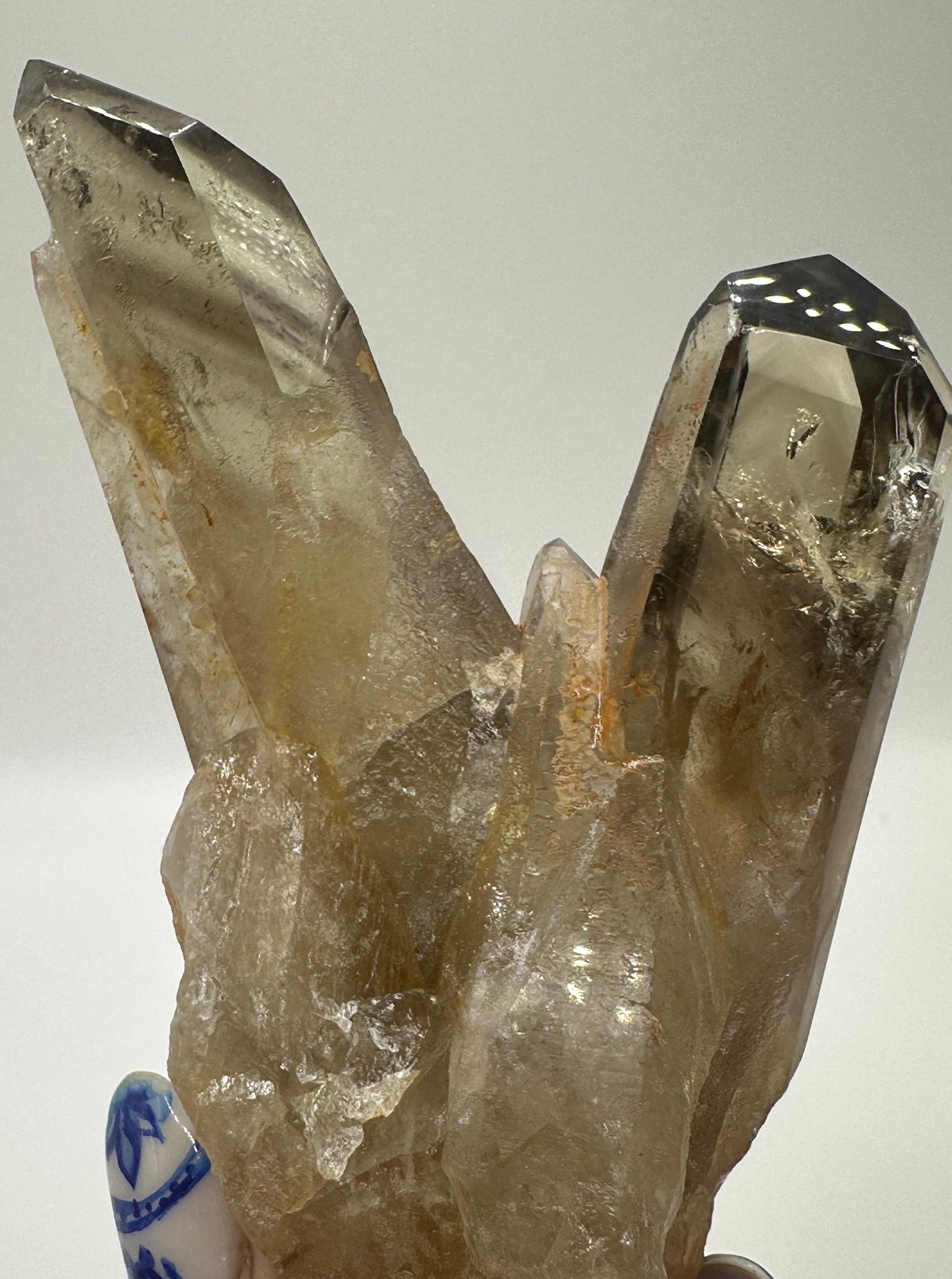 Natural Smoky Citrine Cluster