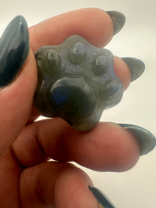 Labradorite Paw Print