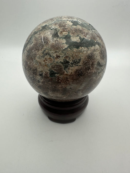Russian Flower Agate Sphere