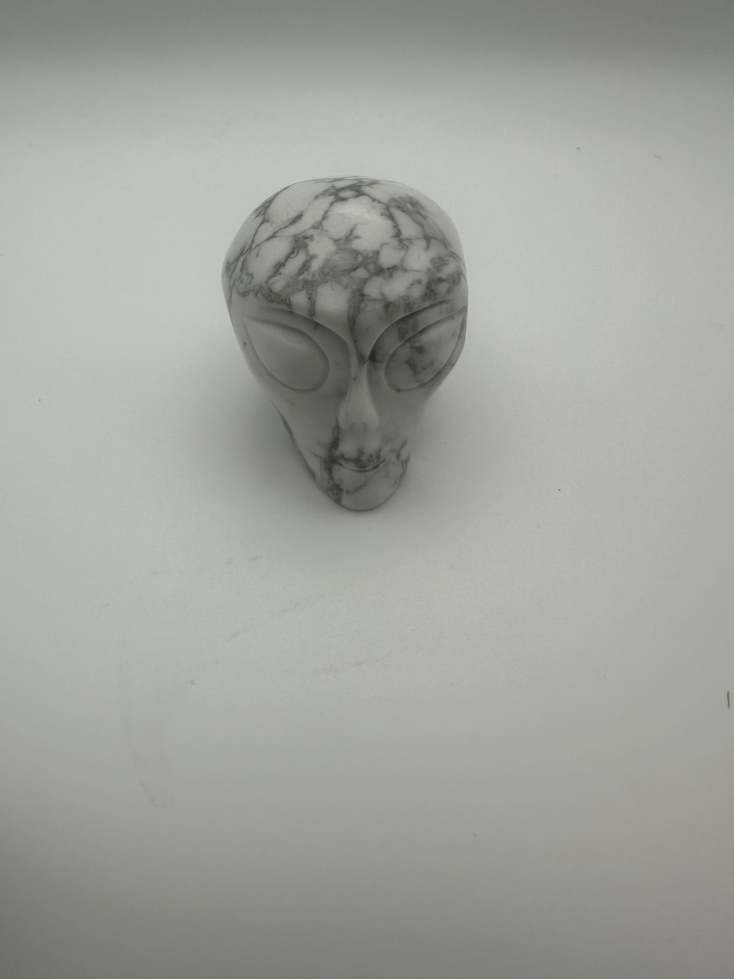 Howlite Alien Carving