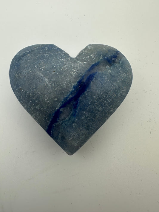 Blue Aventurine Heart Carving