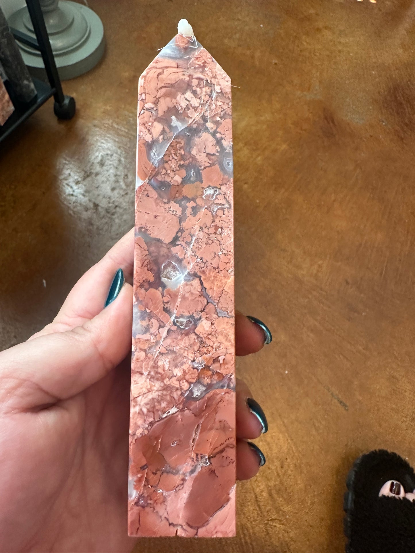 Cotton Candy Agate Tower