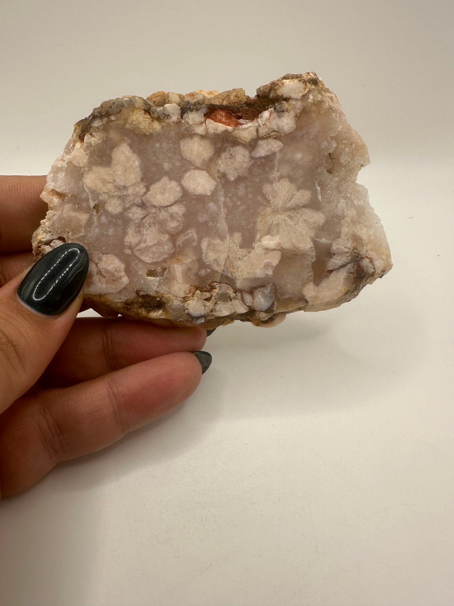 Pink Amethyst Flower Agate Slab