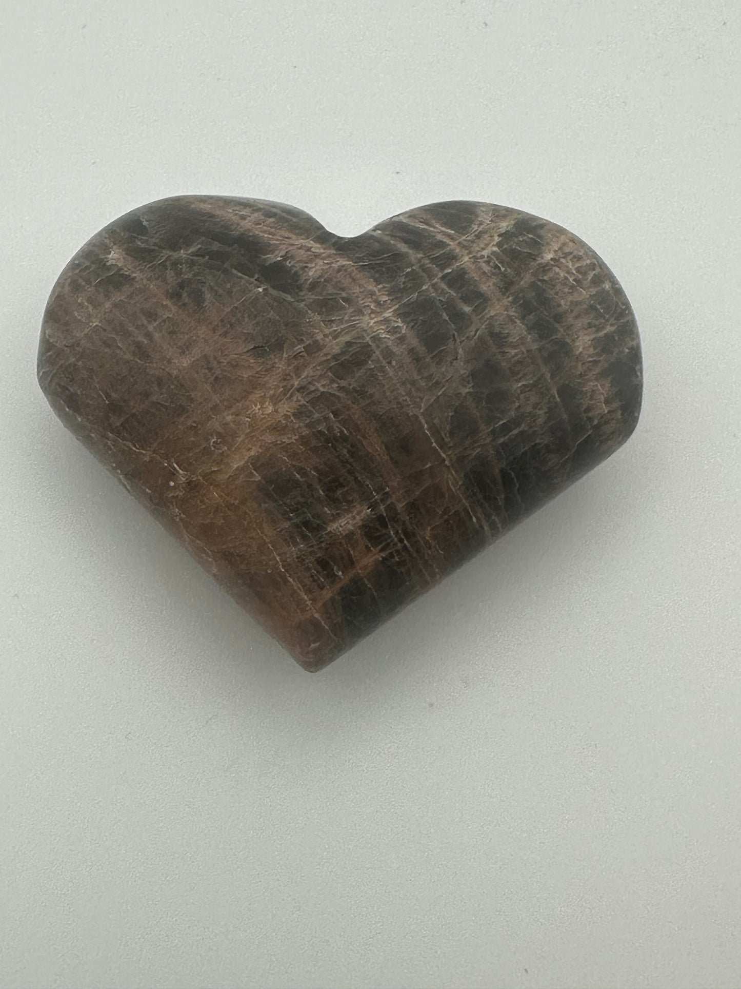 Black Moonstone Heart