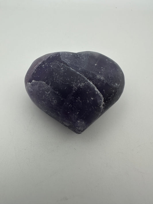 Amethyst Heart Carving