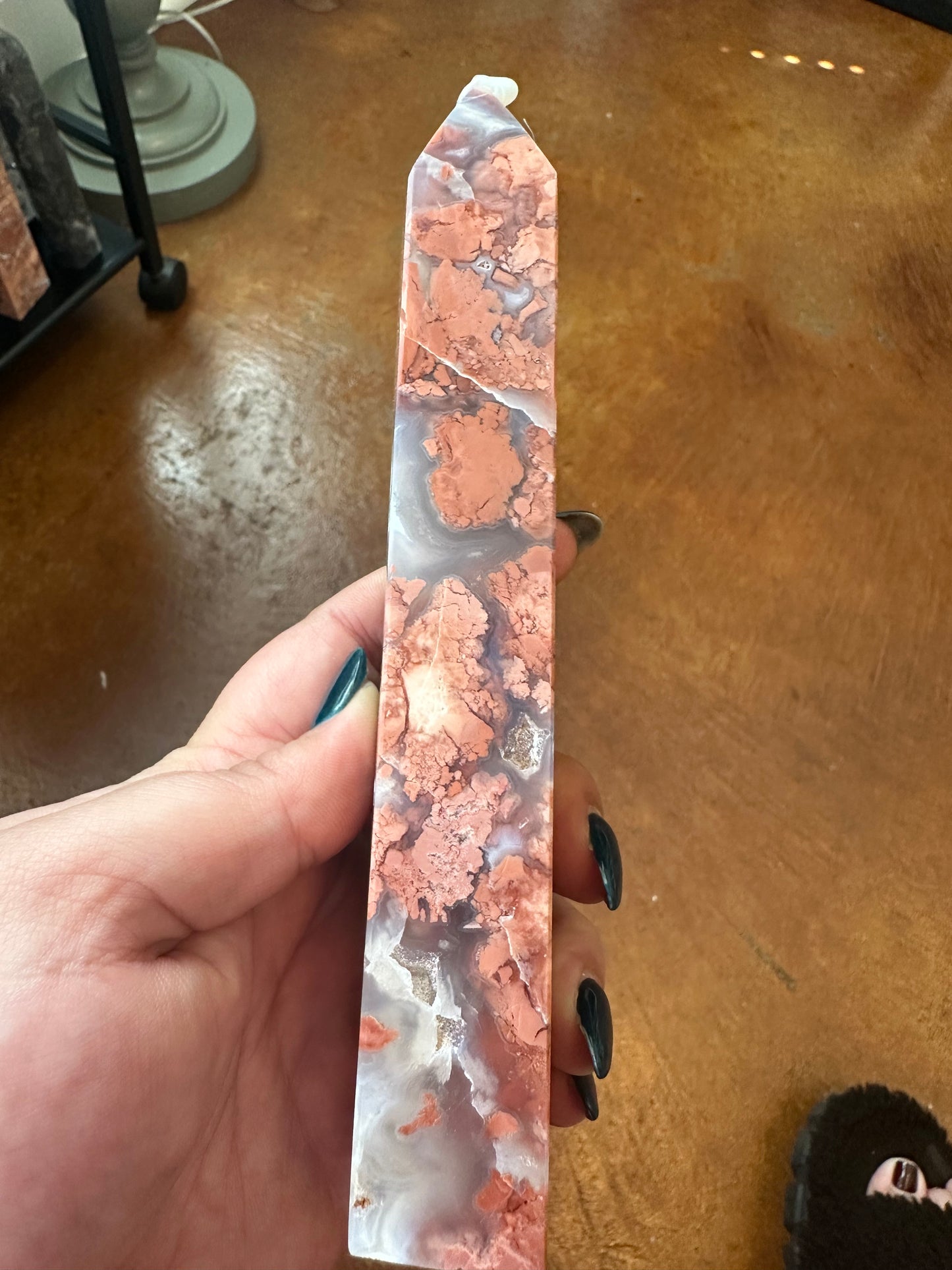 Cotton Candy Agate Tower