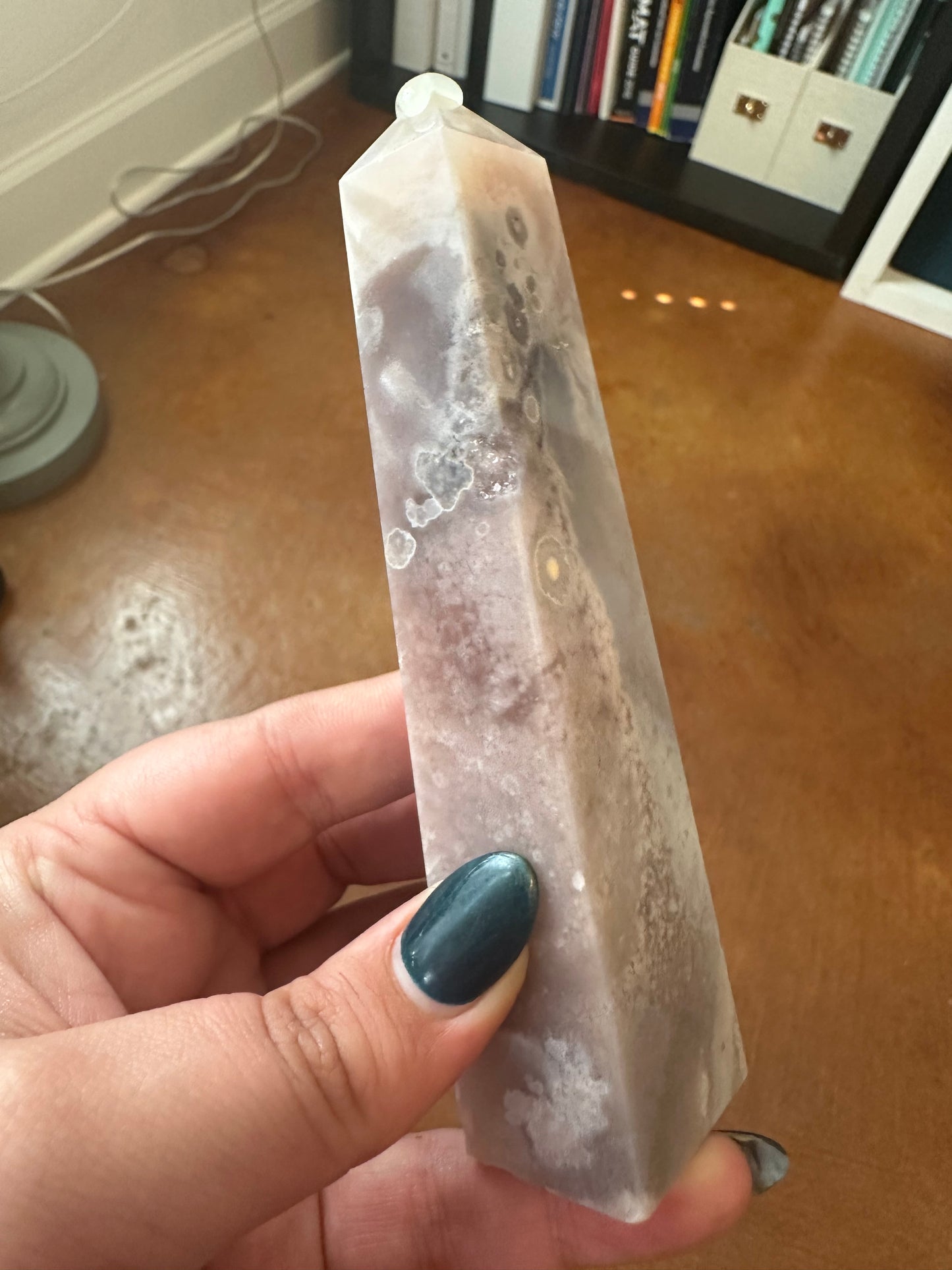 Pink Amethyst Flower Agate Tower