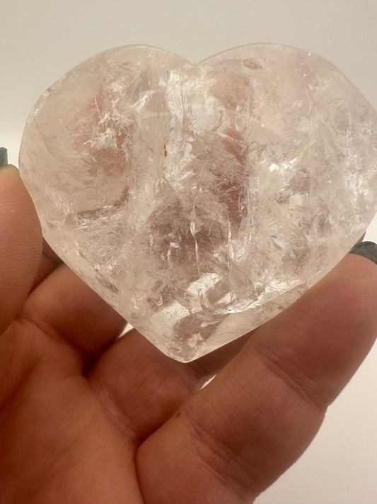 Clear Quartz Heart