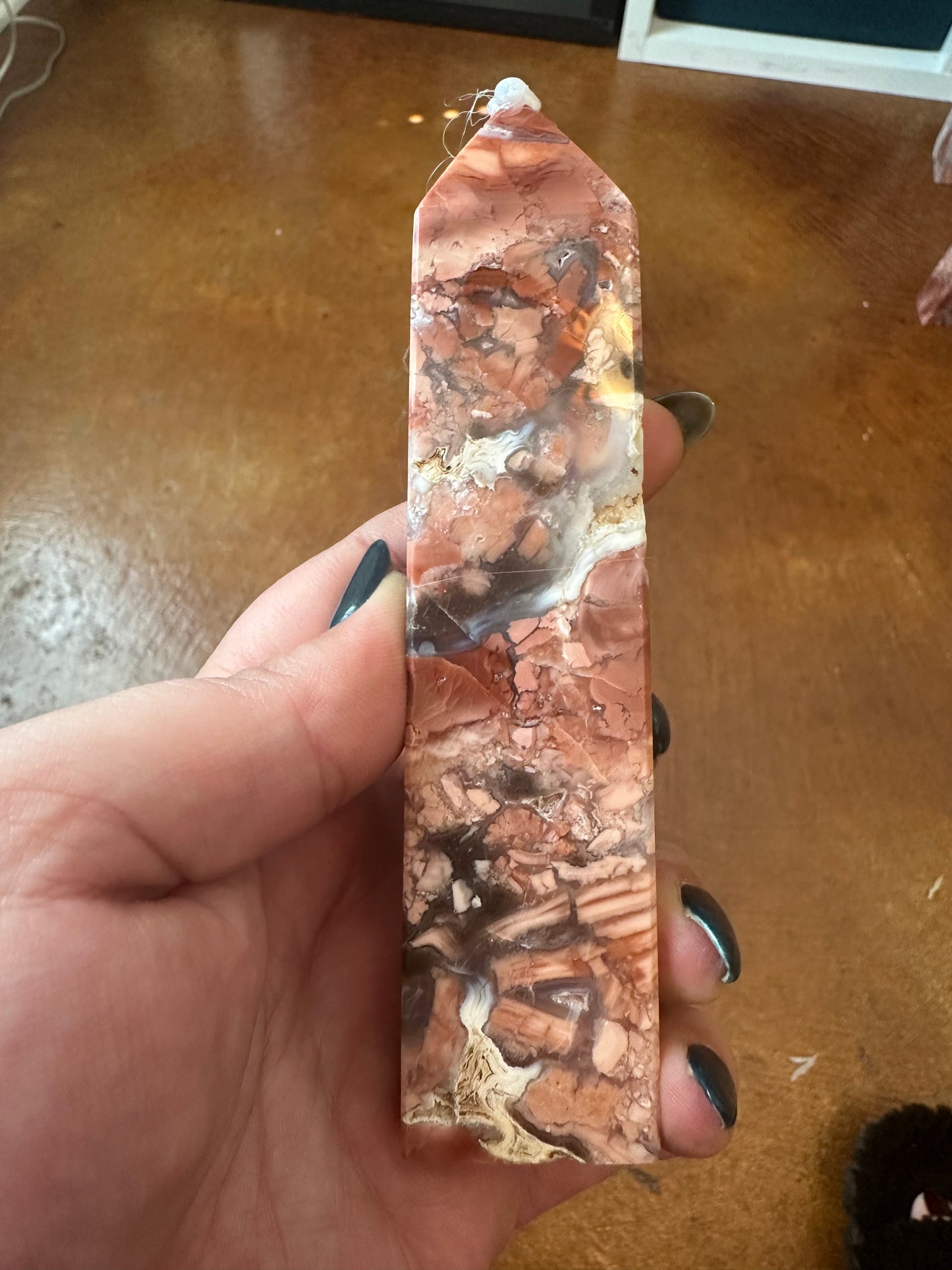 Cotton Candy Agate Tower