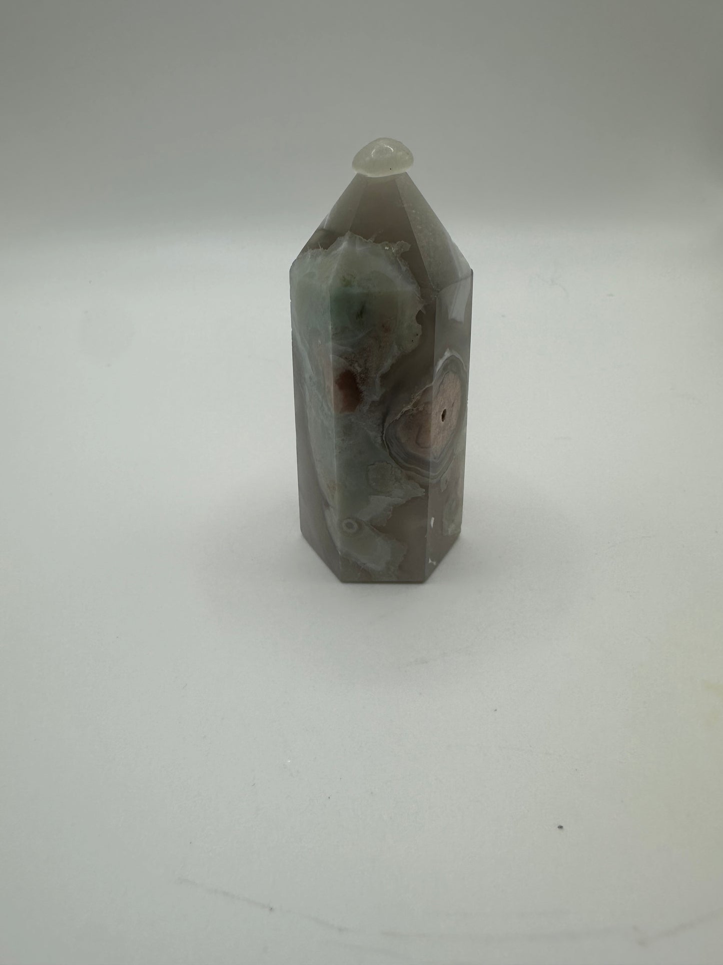 Green Flower Agate Point