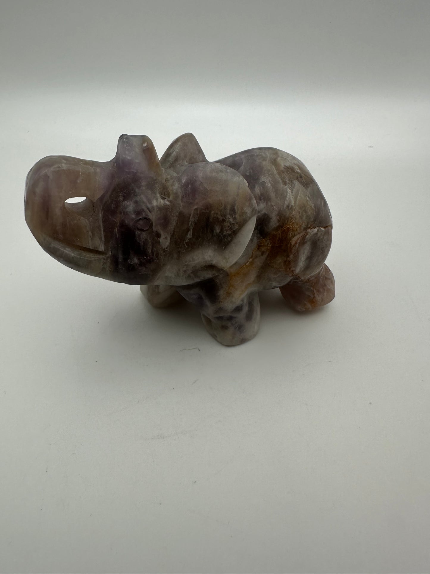 Dream Amethyst Elephant Carving