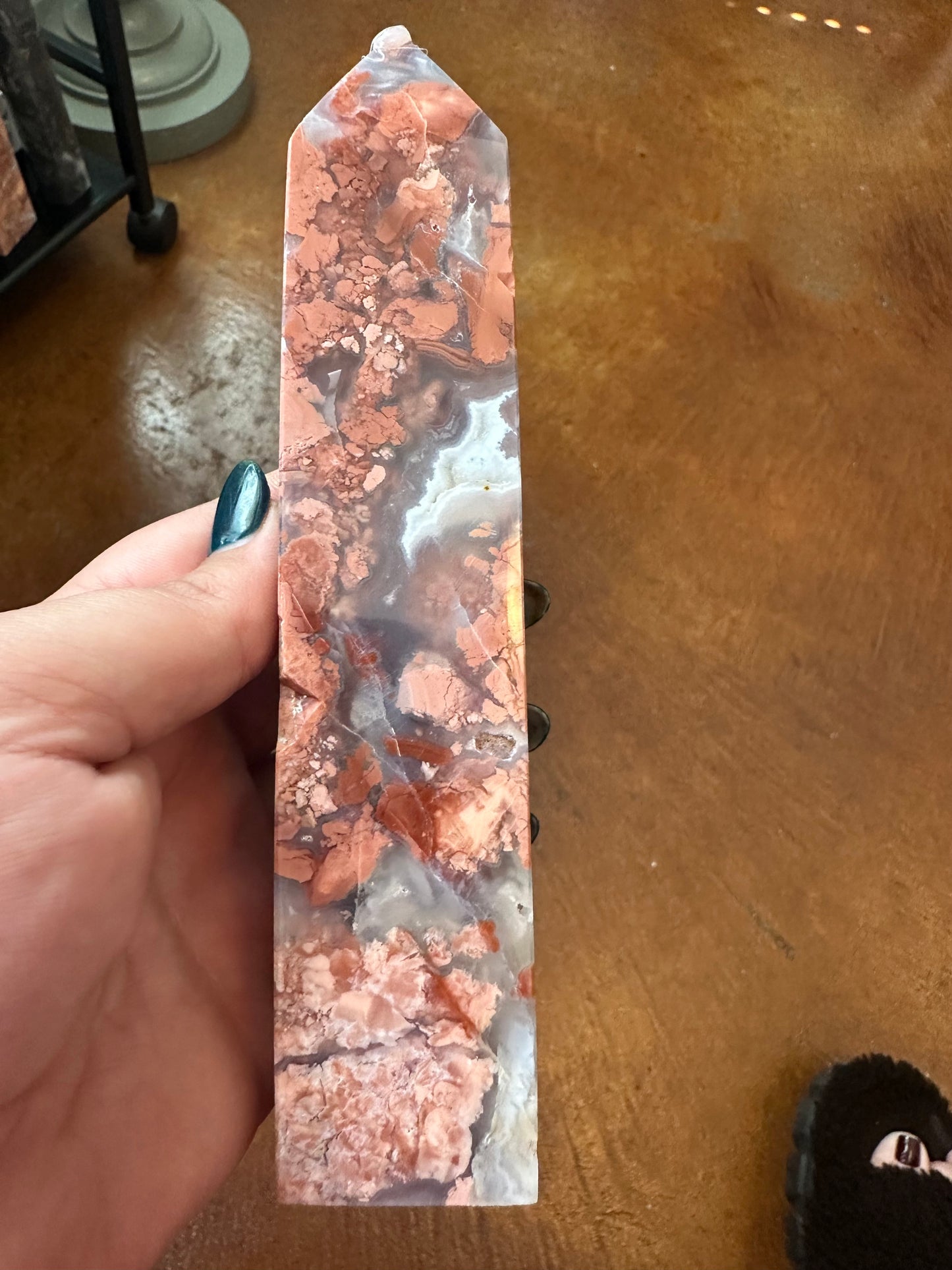 Cotton Candy Agate Tower