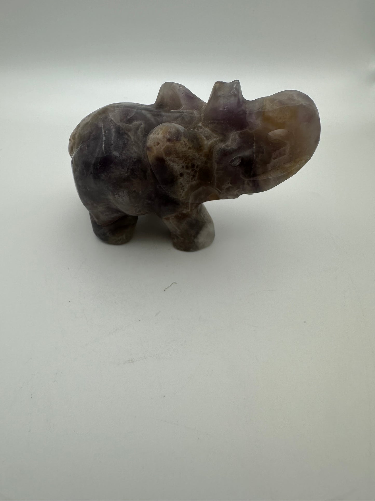 Dream Amethyst Elephant Carving