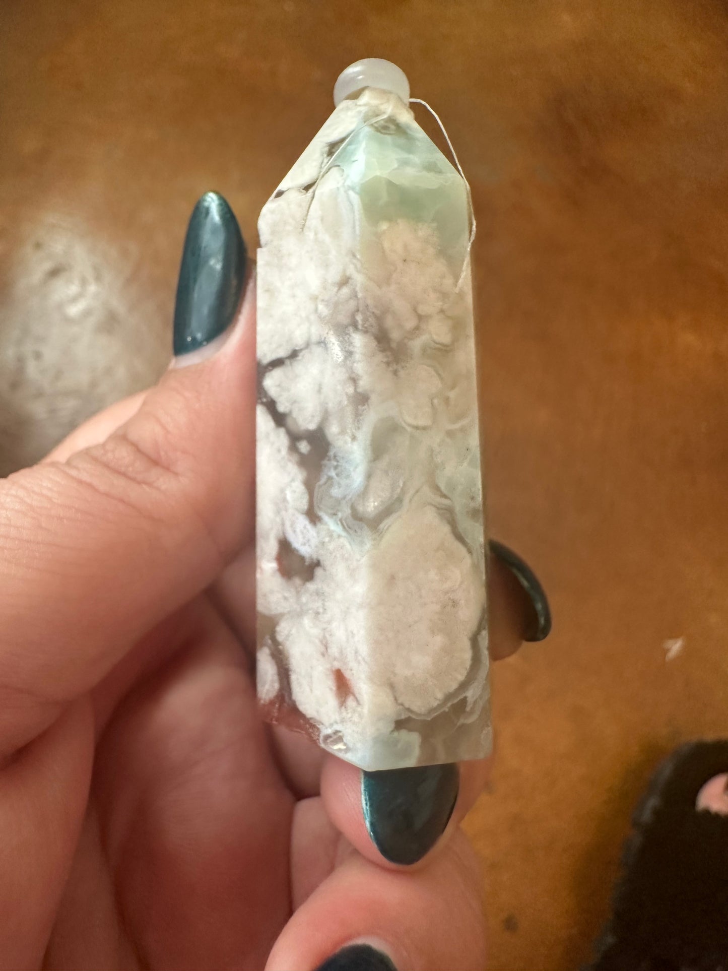 Green Flower Agate Point
