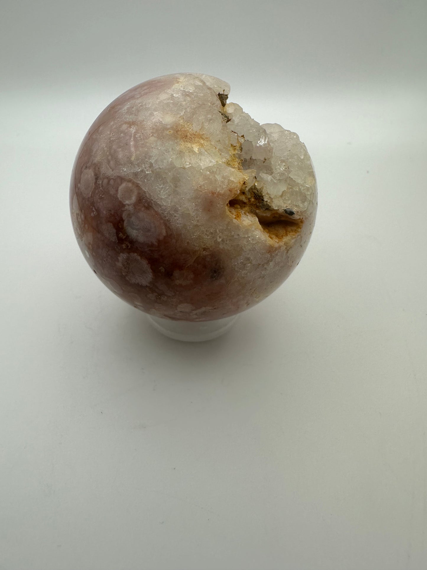 Druzy Pink Amethyst Flower Agate Sphere