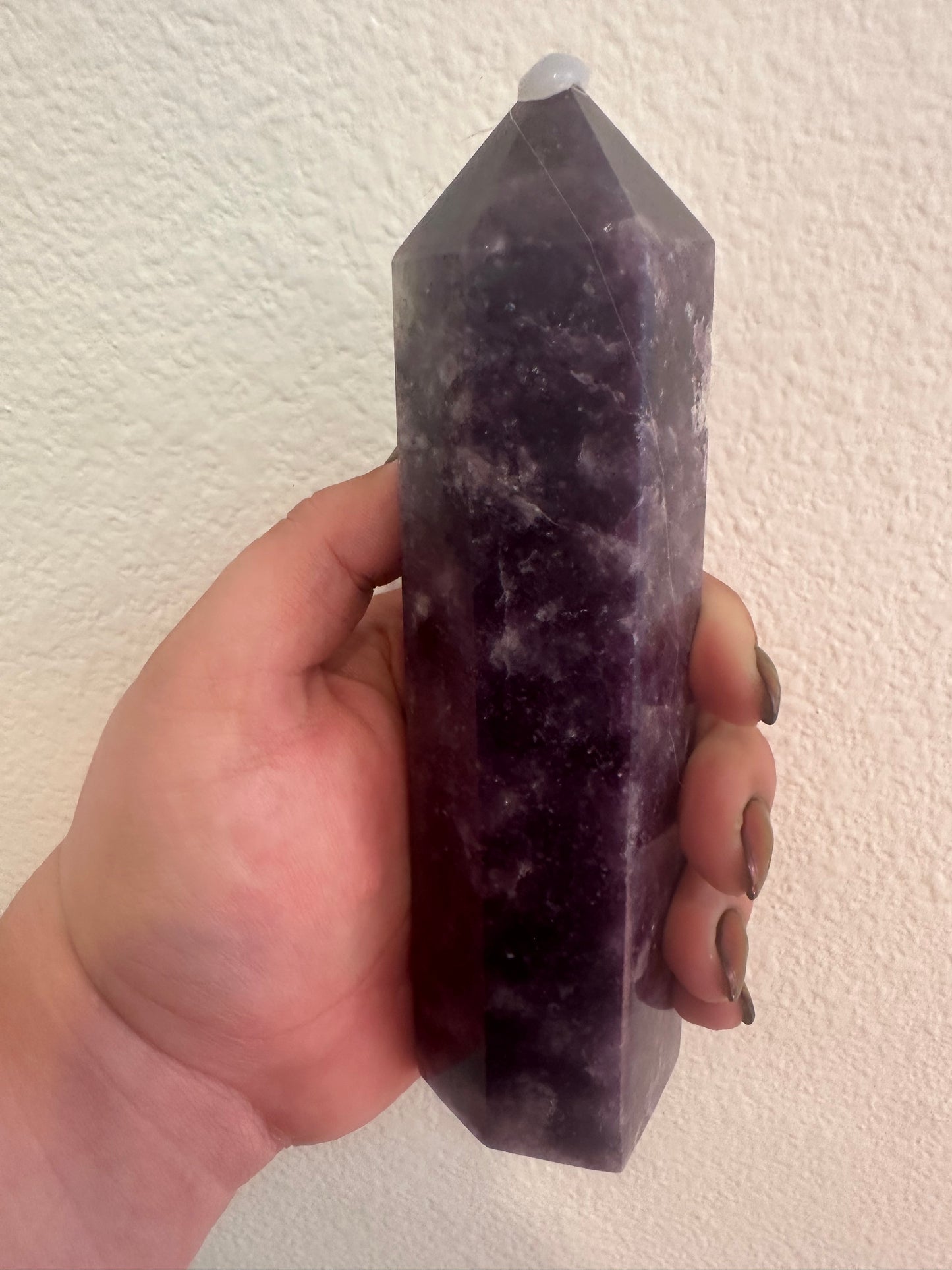 Chunky Lepidolite Tower