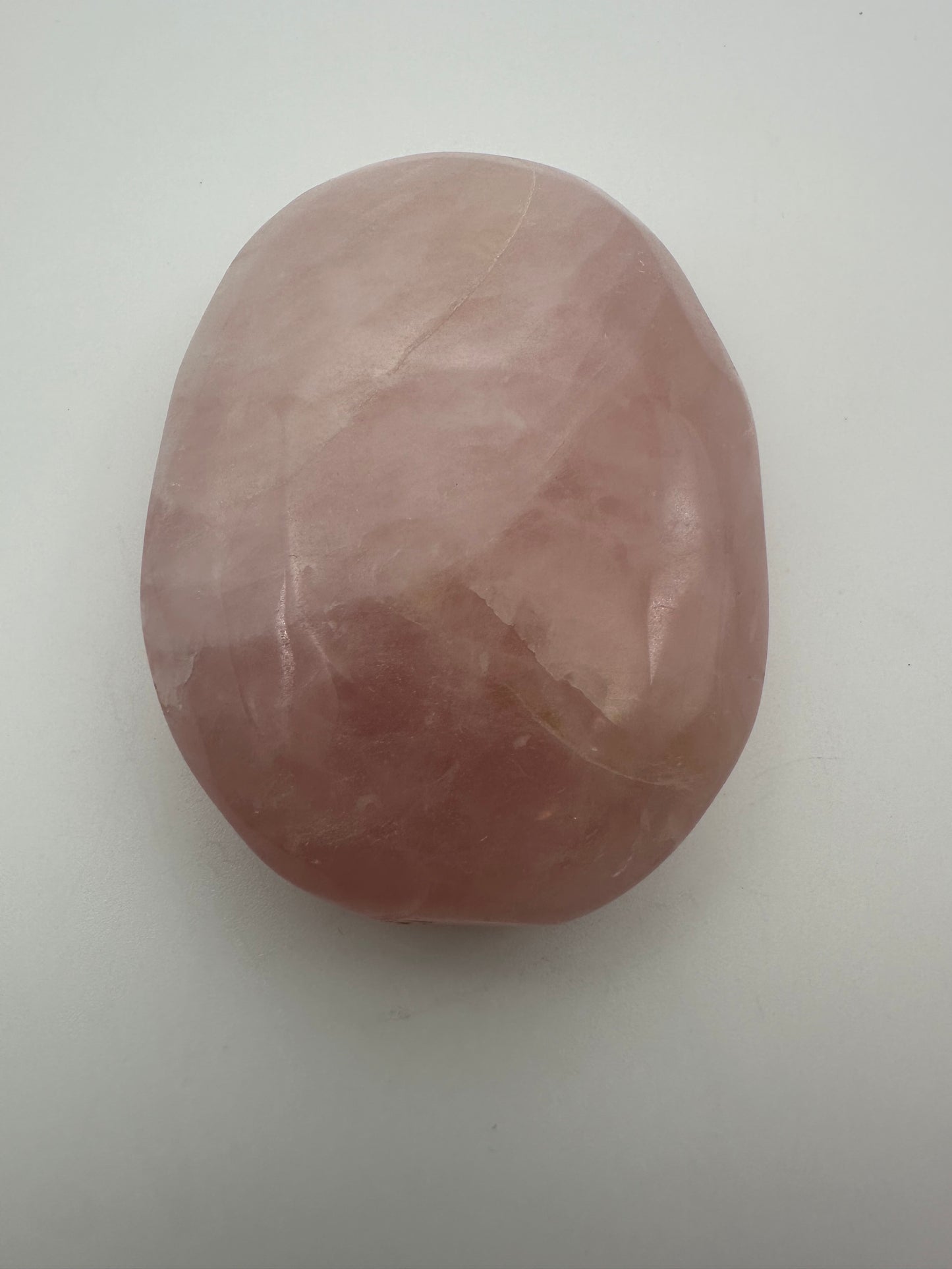 XL Rose Quartz Palm Stone