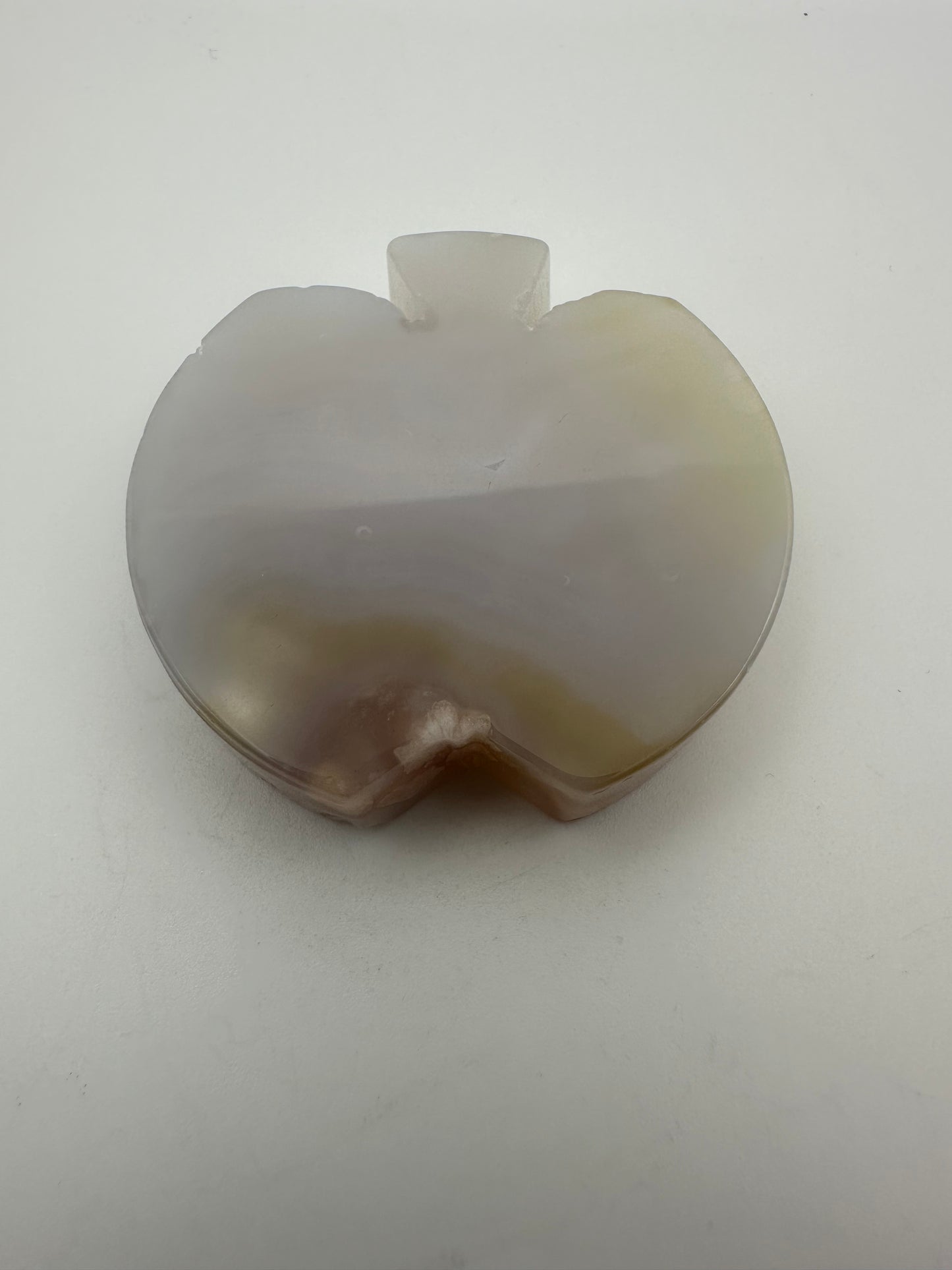 Flower Agate Apple Carving