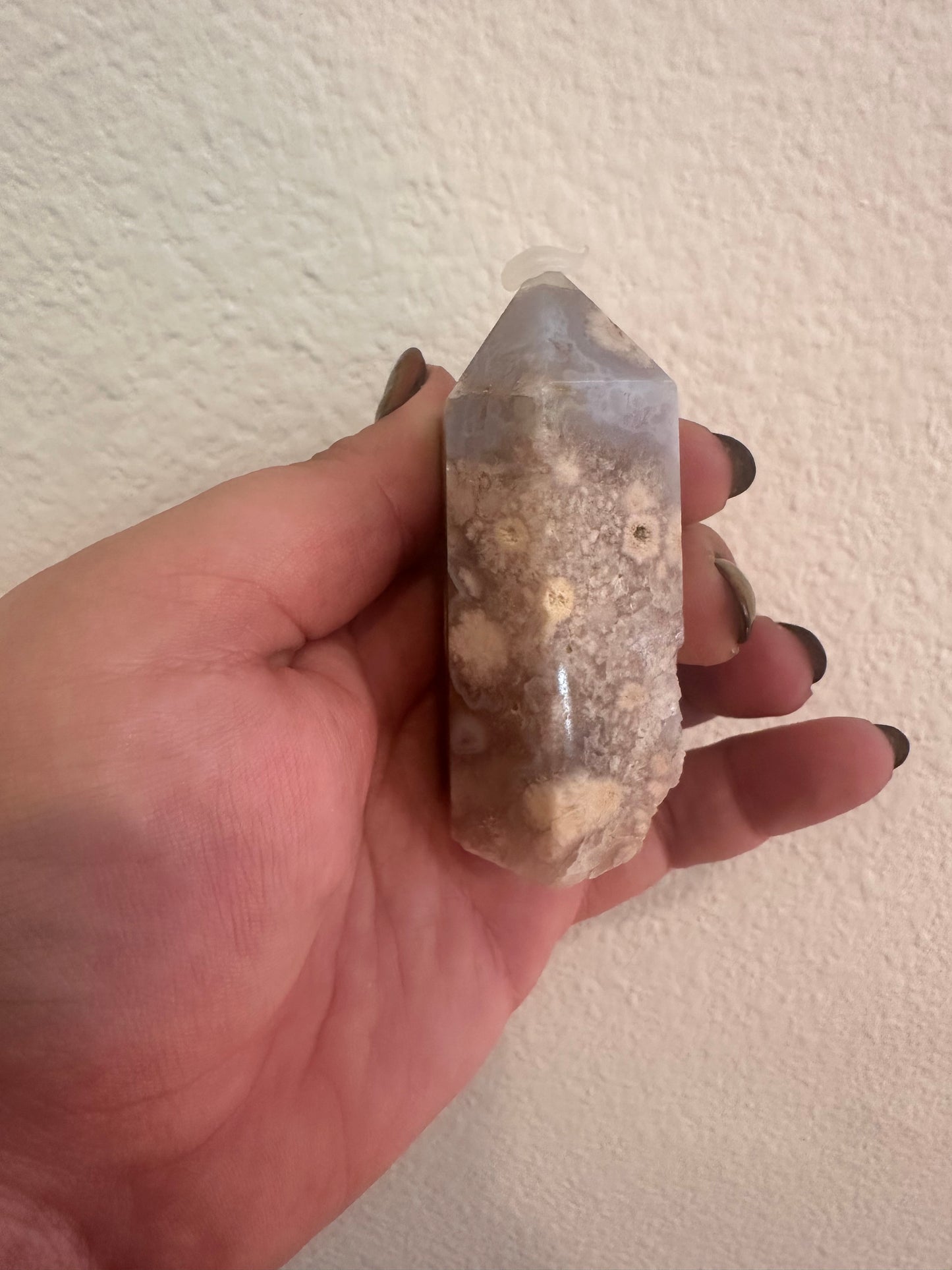 Purple/Pink Amethyst Flower Agate Point