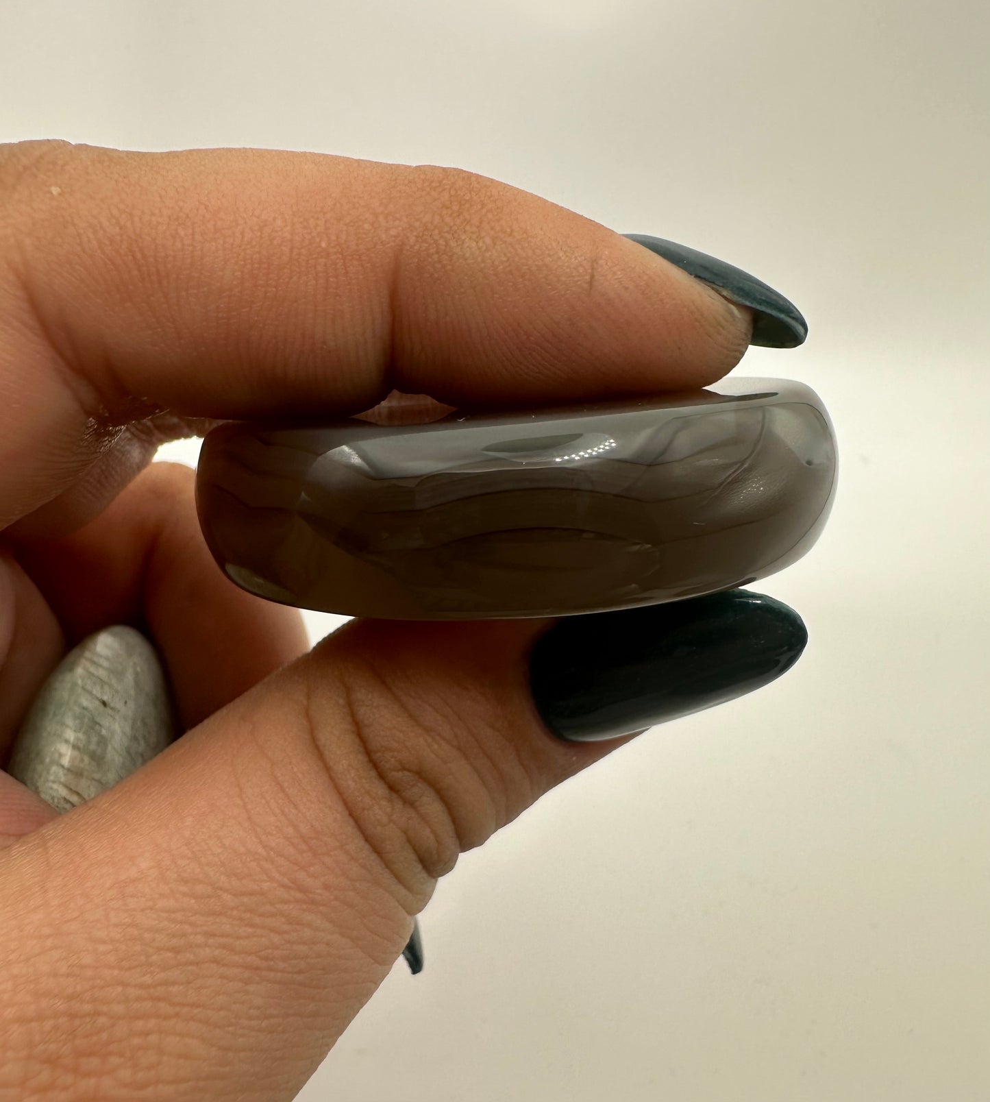 Druzy Agate Moon Carving