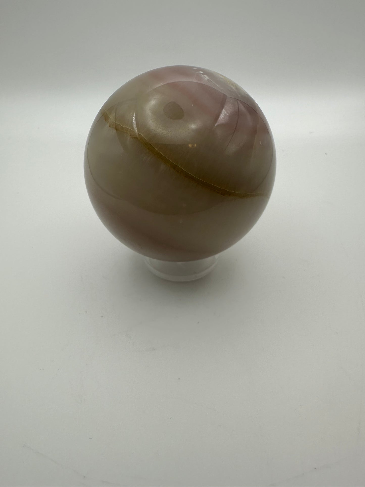Pink Pistachio Calcite Sphere