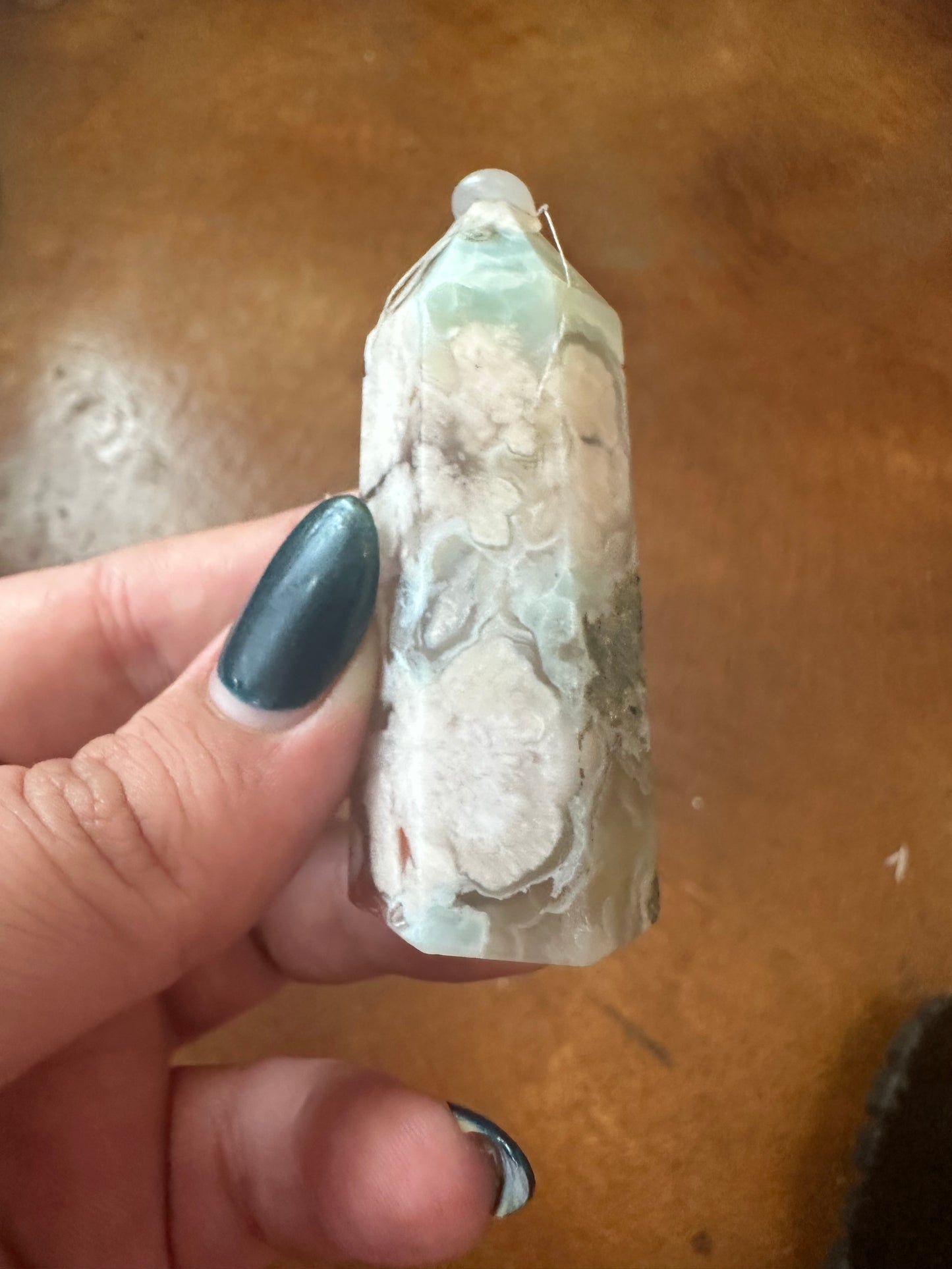 Green Flower Agate Point