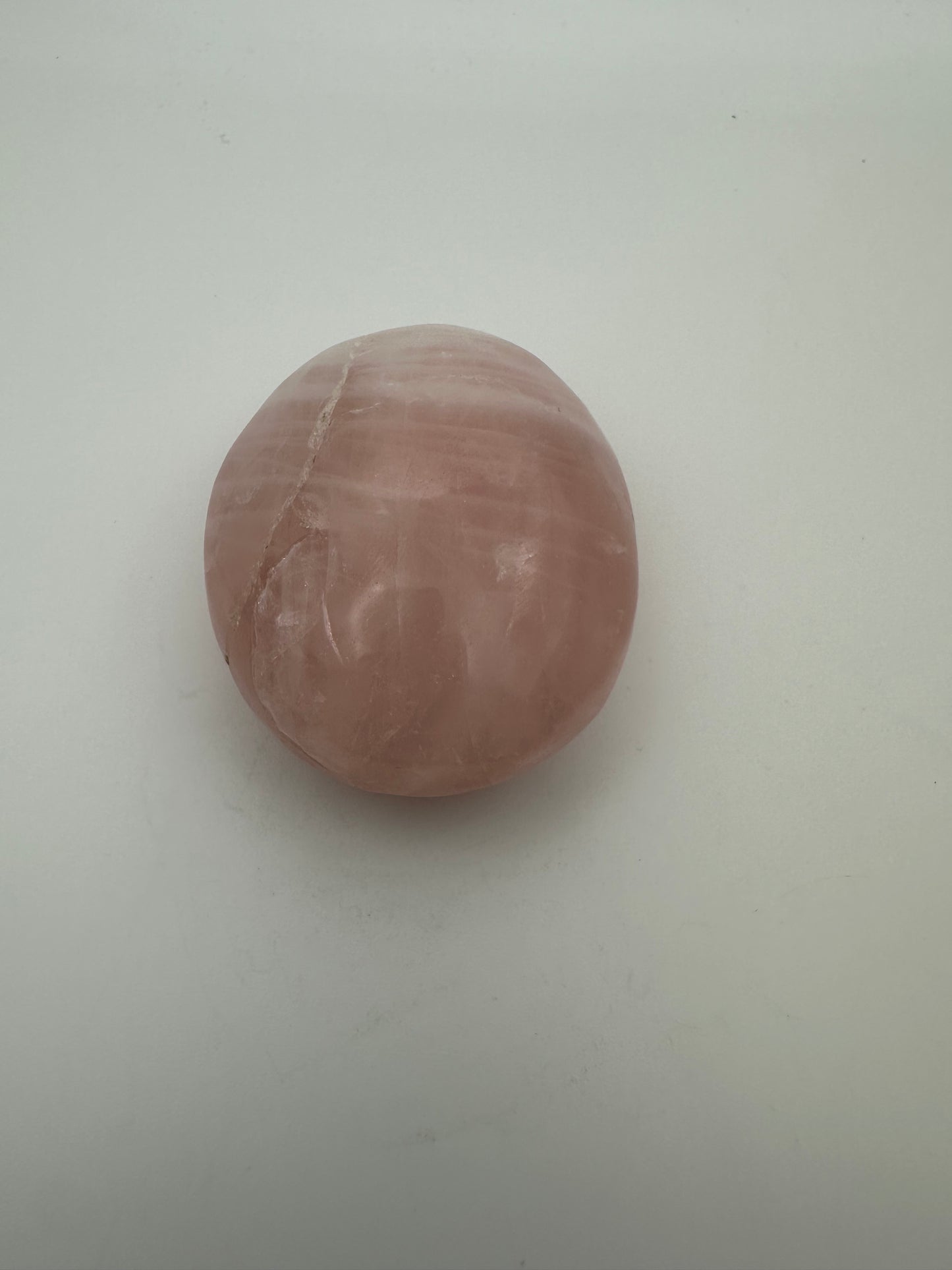 Large Rose Quartz Palm Stone