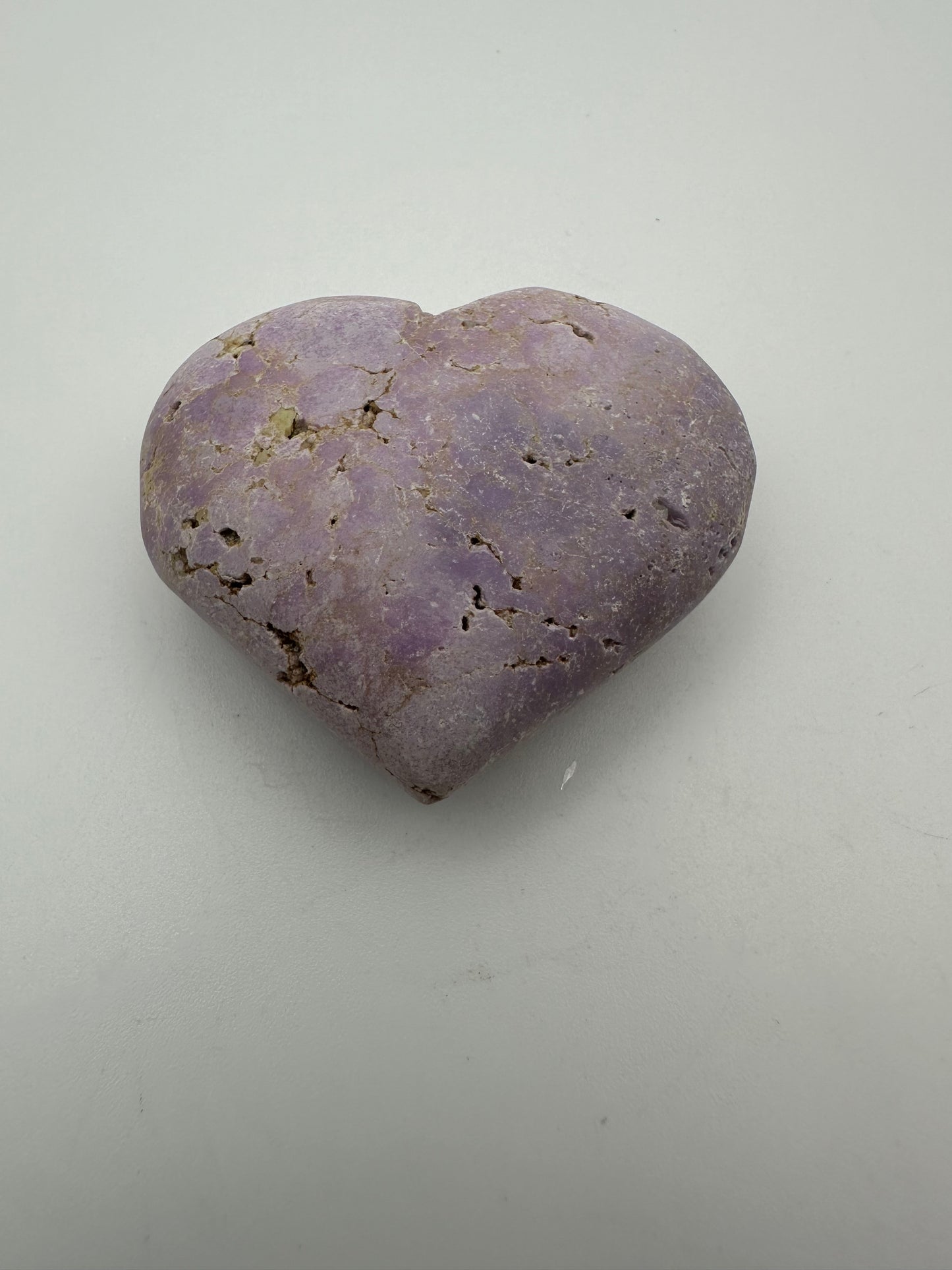 Phosphosiderite Heart Carving