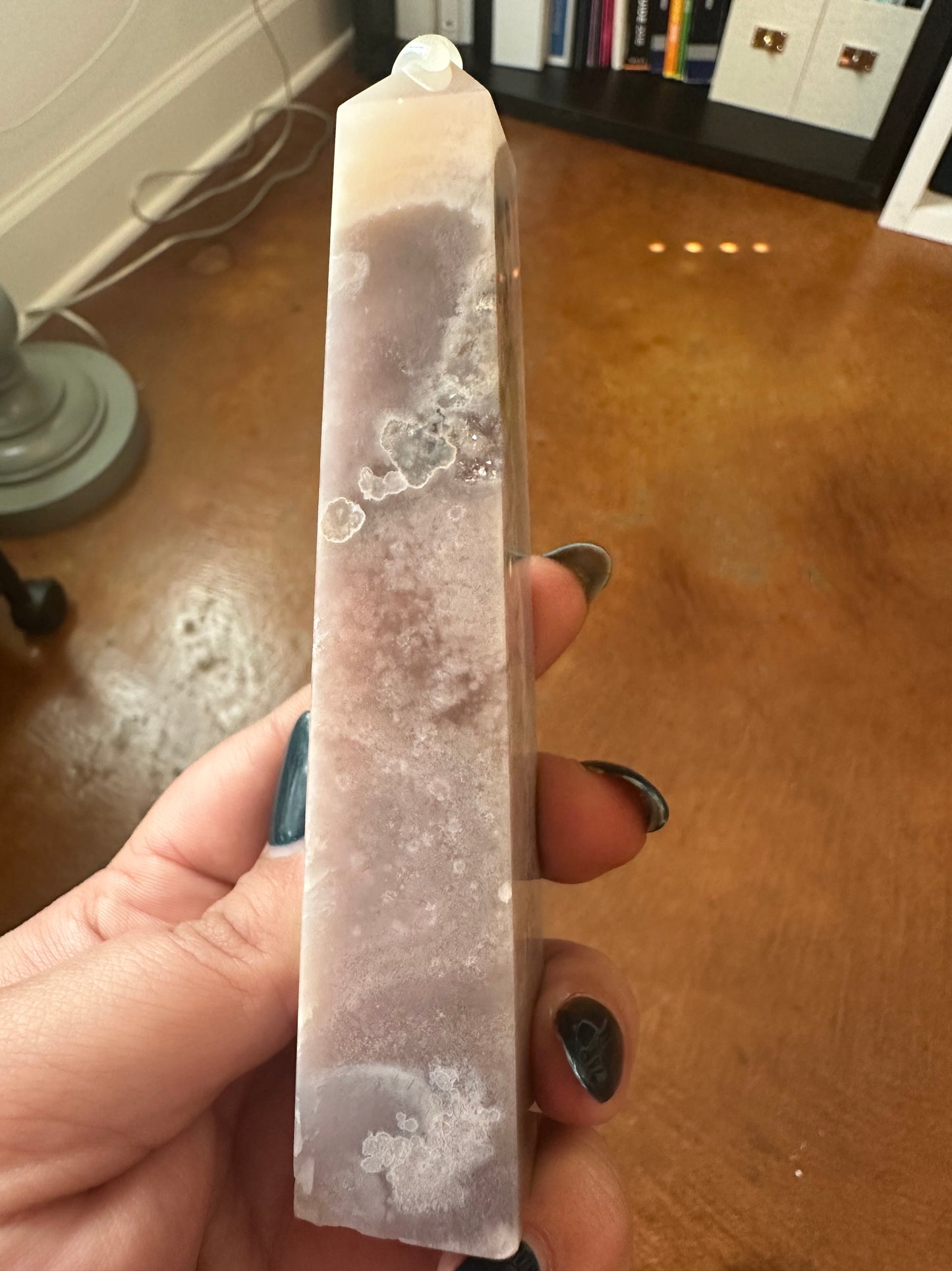 Pink Amethyst Flower Agate Tower