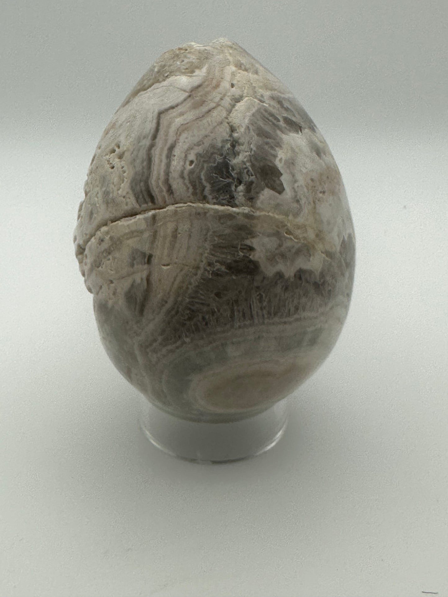 Dream Amethyst Lace Agate Egg