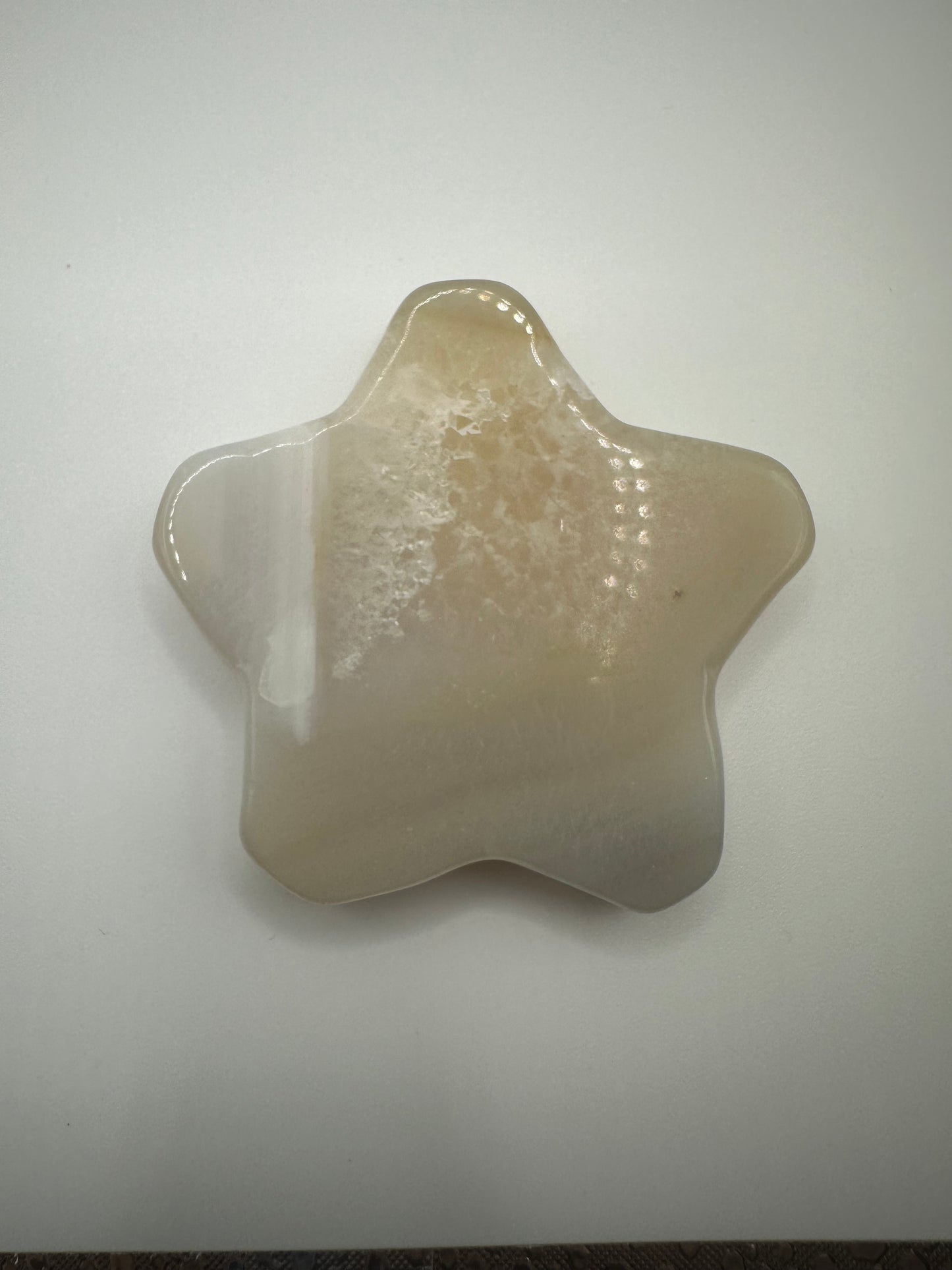 Druzy Yellow Agate Star