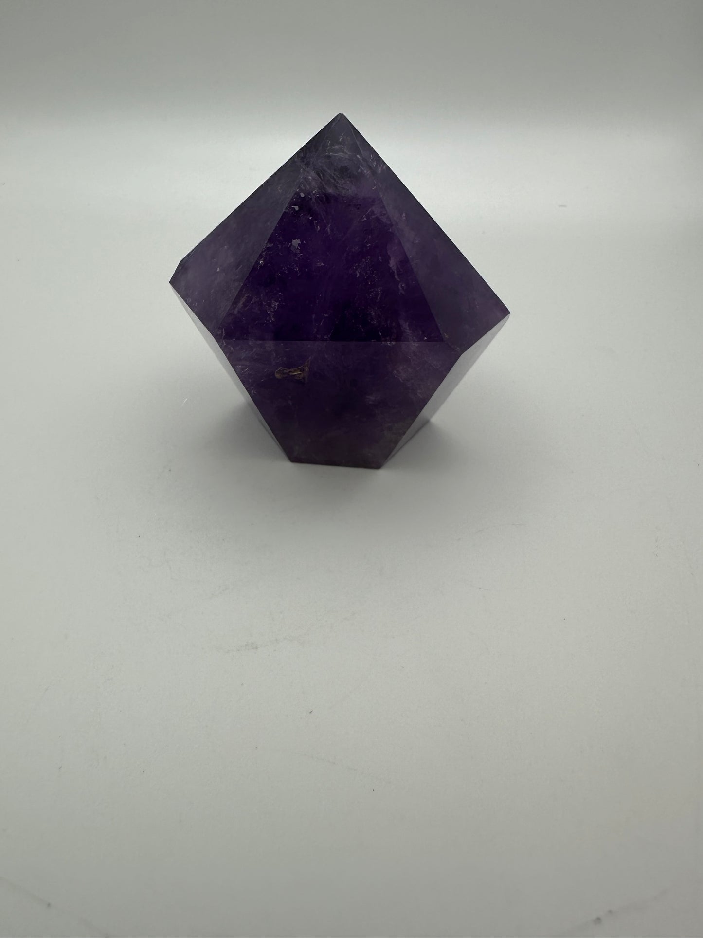 Amethyst Diamond Carving