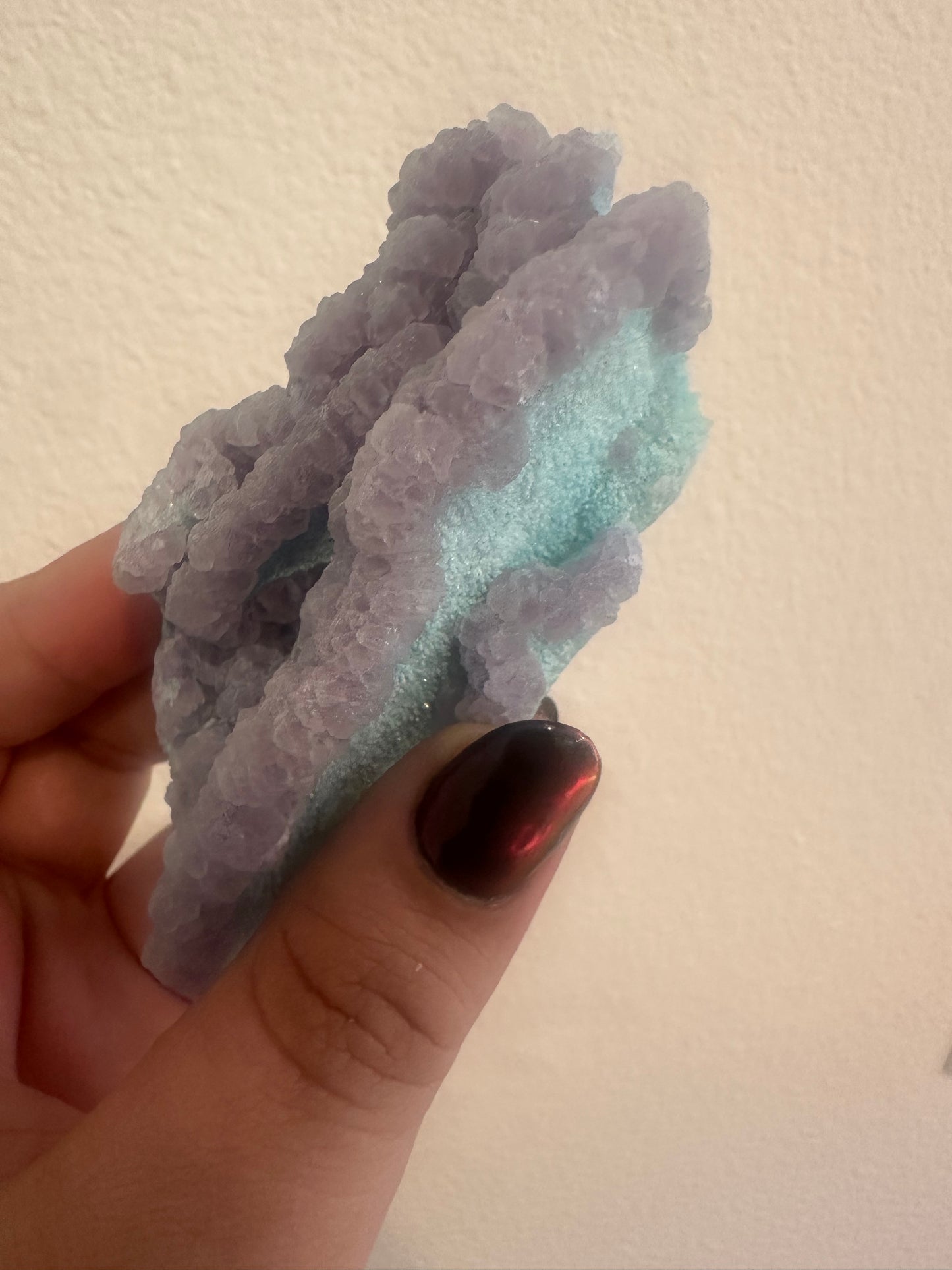 Purple Fluorite/ Blue Aragonite Specimen